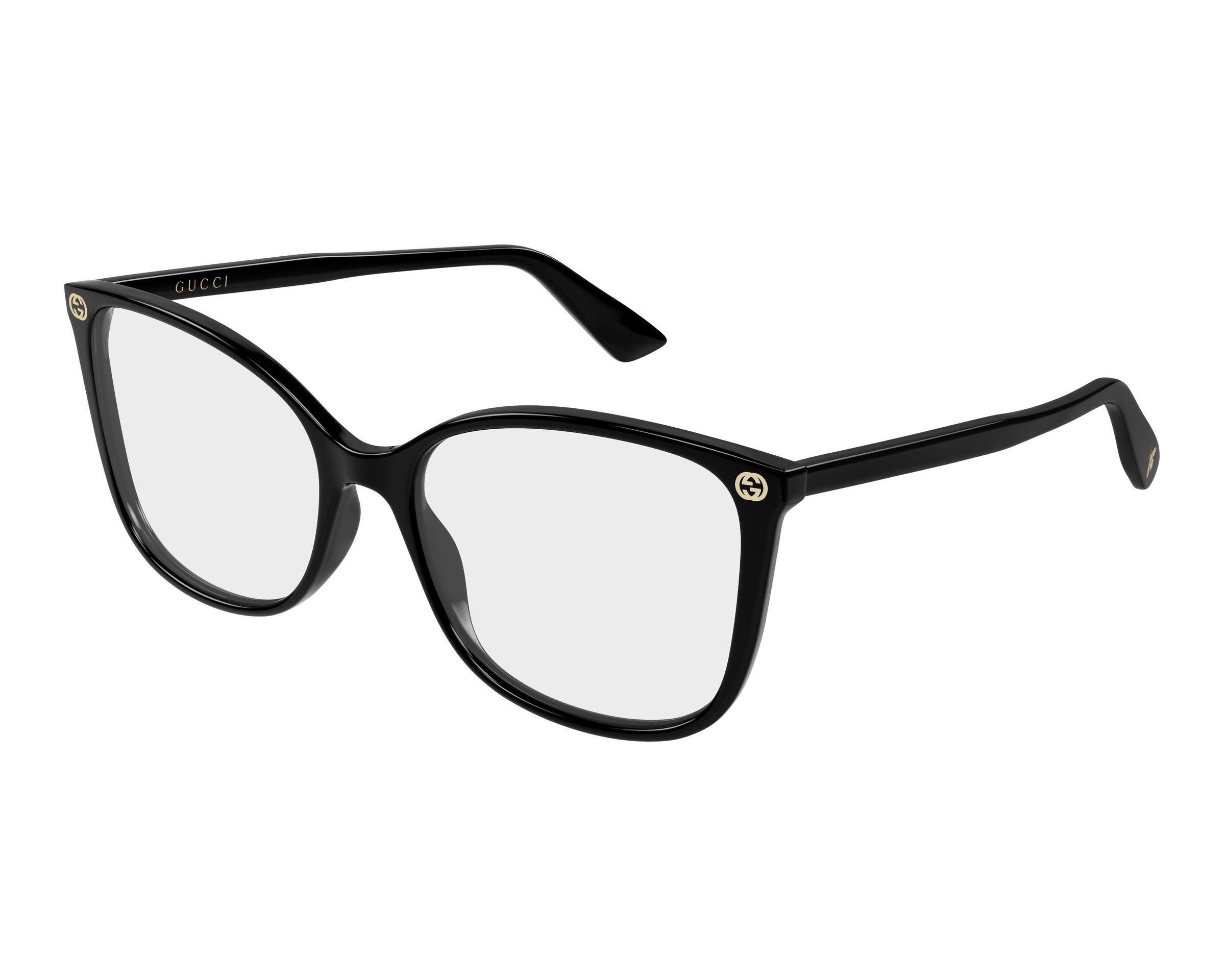 Gucci GG0026O 008 55-17 Black  profile view