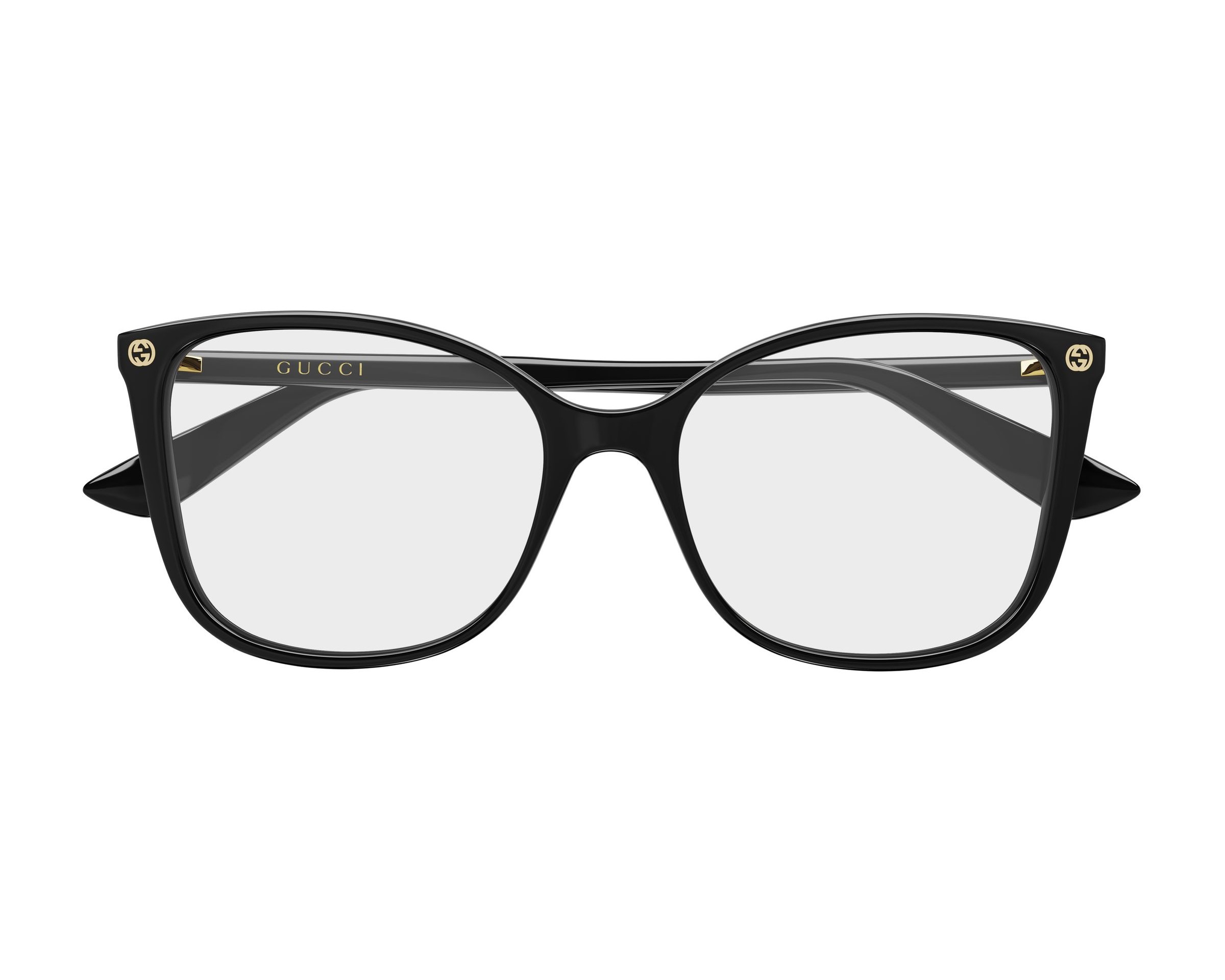 Gucci GG0026O 008 55-17 Black  front view