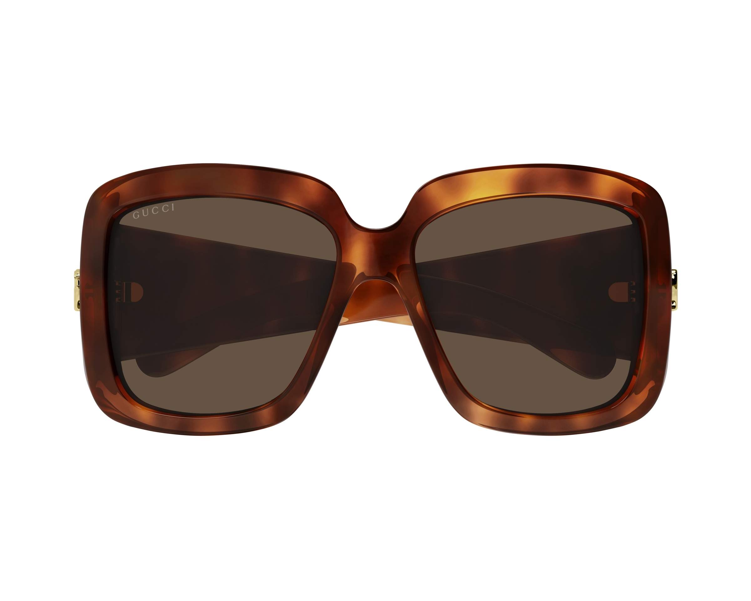 New Authentic Gucci Brown Sunglasses GG0142SA 002 GUCCI GG1436S 002 Gold Brown Women main image 2