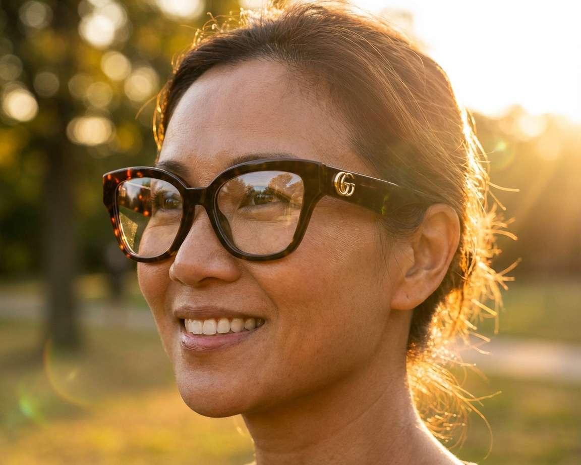 Guccio Gucci 金属クリップ フィレンツェ製 Gucci Glasses GG1424O 006