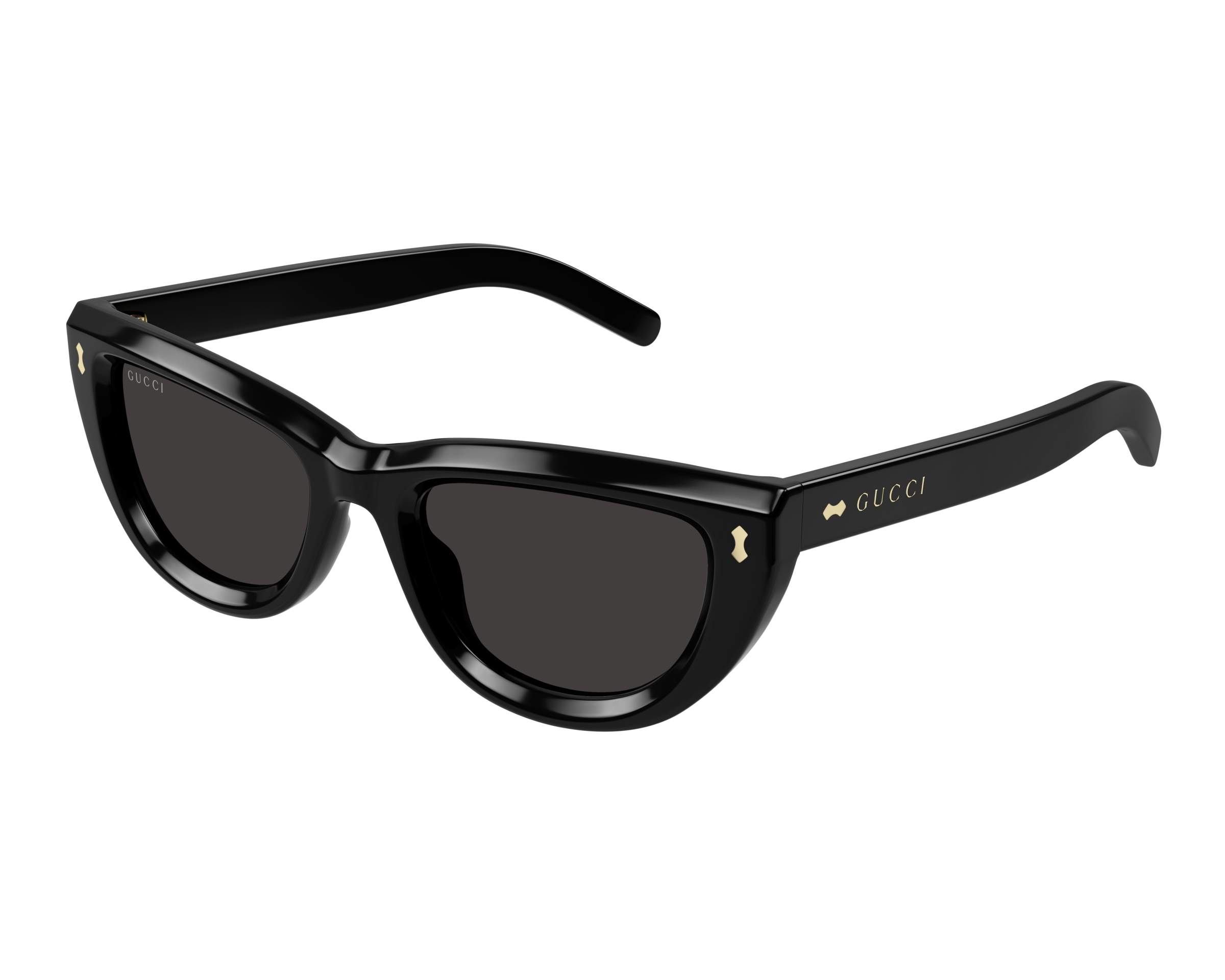 Gucci GG1521S 001 Rivetto Cat Eye Sunglasses, 51mm Black 450$ NWT Gucci - GG1521S (Black) – Good See Co main image 3