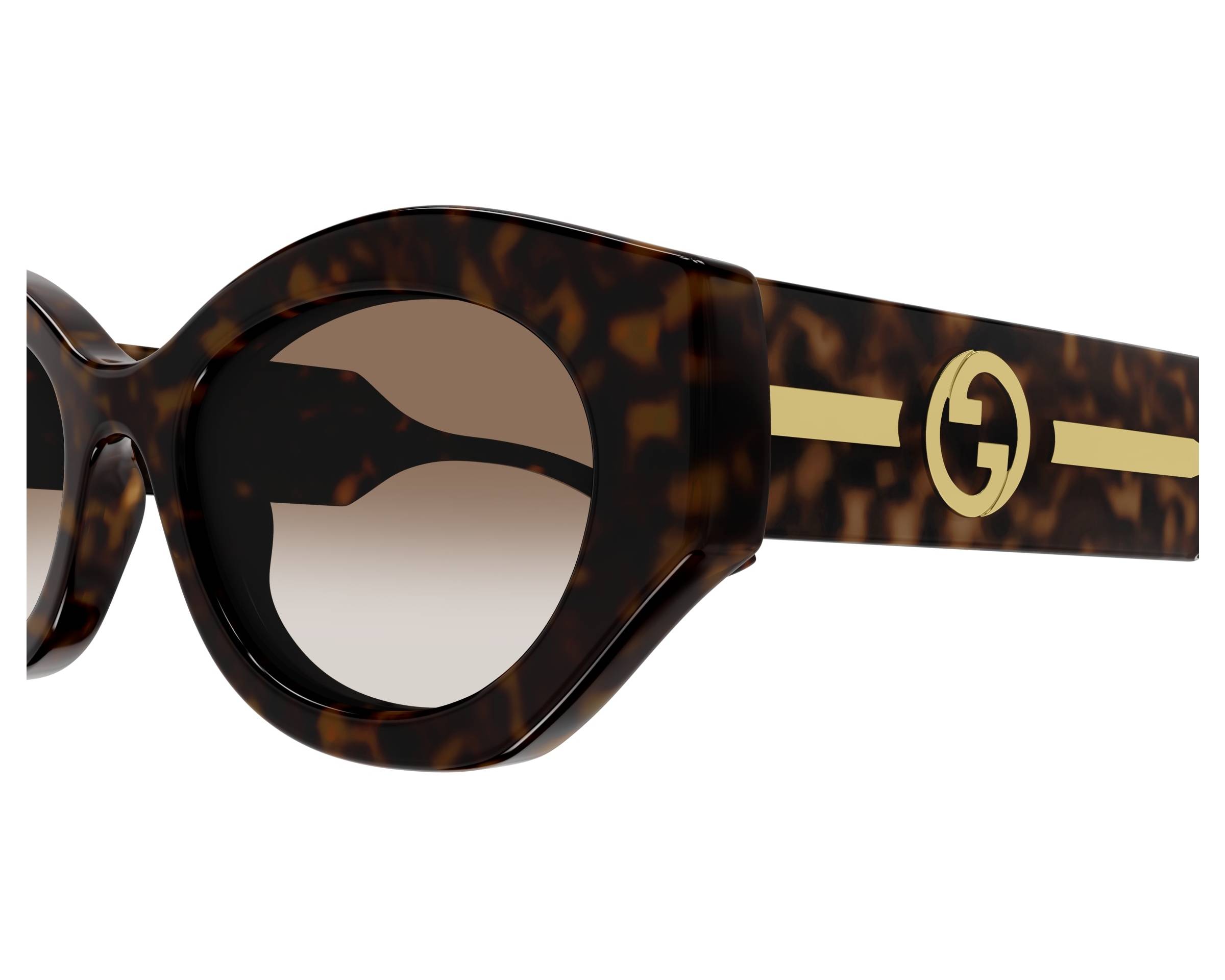 Gucci GG1553S 002 52-21 Havana  profile view