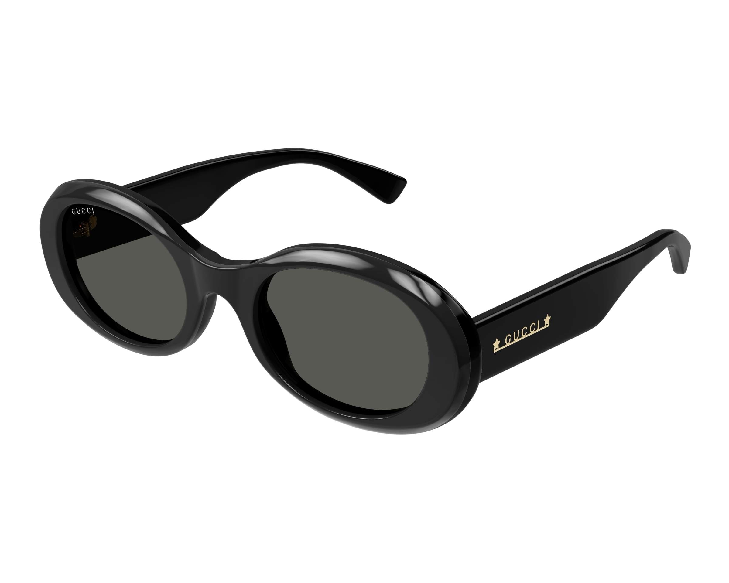 NEW Gucci GG1587S 001 Black Grey Unisex Oval Sunglasses GG 1587S NEW Gucci GG1587S 001 Unisex Oval Sunglasses GG 1587S main image 3