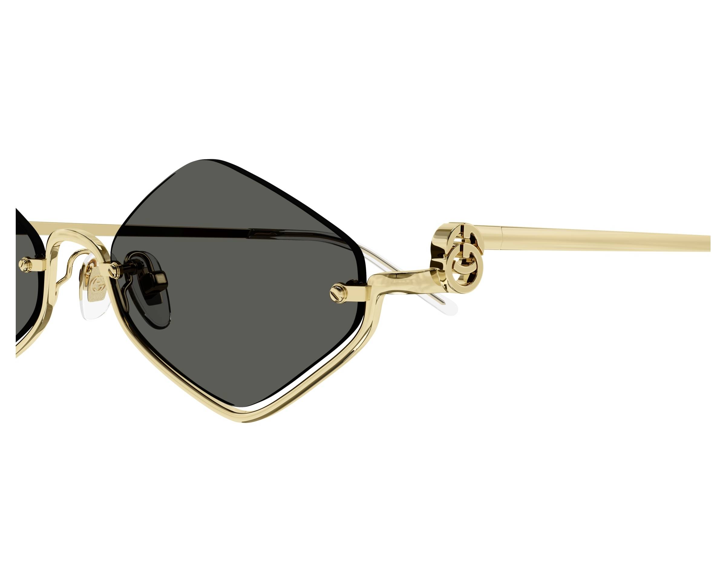 Gucci Cateye Sunglasses GG0224SK 001 Black/Antique Gold 56mm 0224. Gucci Women main image 3