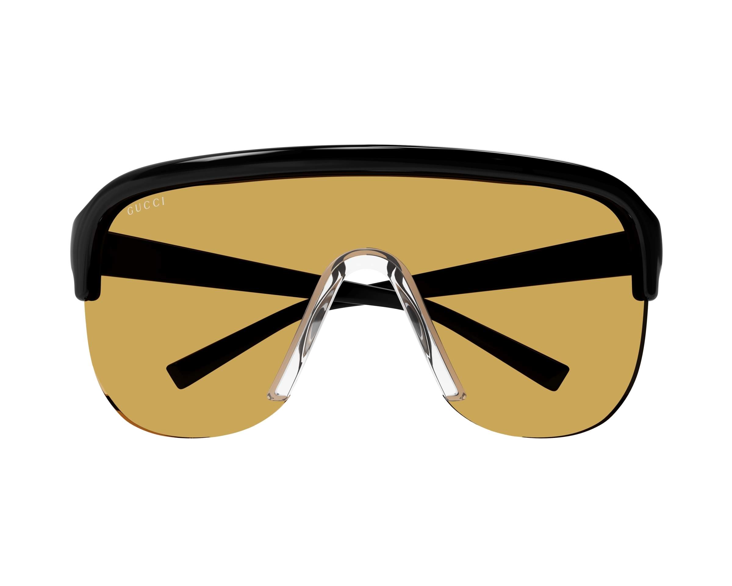 NEW GUCCI OVERSIZED SUNGLASSES GUCCI GG1645S 005 BLACK BROWN EYEWEAR GUCCI NEW GUCCI GG1645S 005 OVERSIZED BLACK ORANGE  main image 4