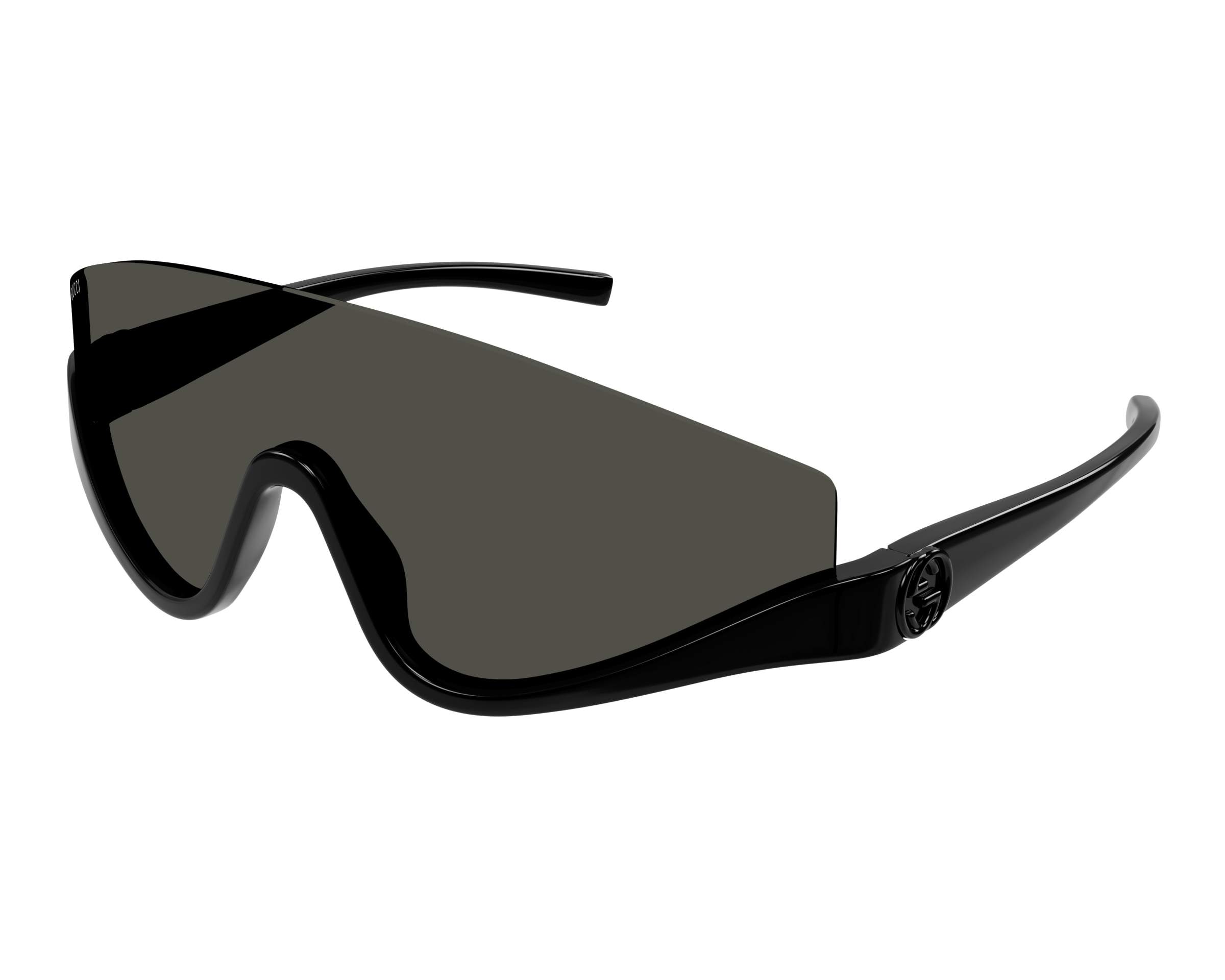 NEW Gucci GG1650S 001 Black Grey Unisex Shield Mask Sunglasses GG 1650S GUCCI | GG1656S 001 | SHIELD SUNGLASSES – Hall of Frames Company main image 2