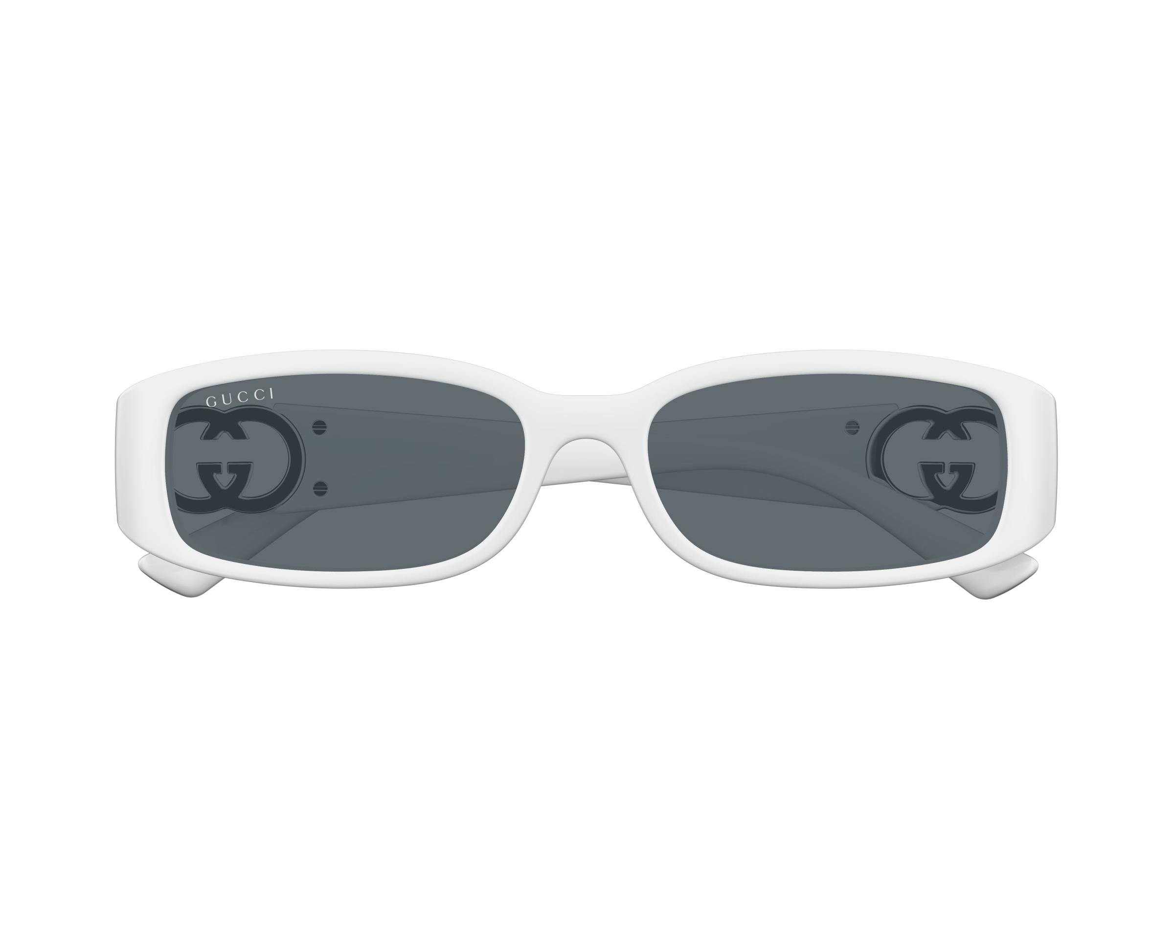 【関税込み】Gg1661s Sunglasses - Gucci - Acetate - White Gucci Gg1661s White Female Rectangle Sunglasses | Eyewear Index