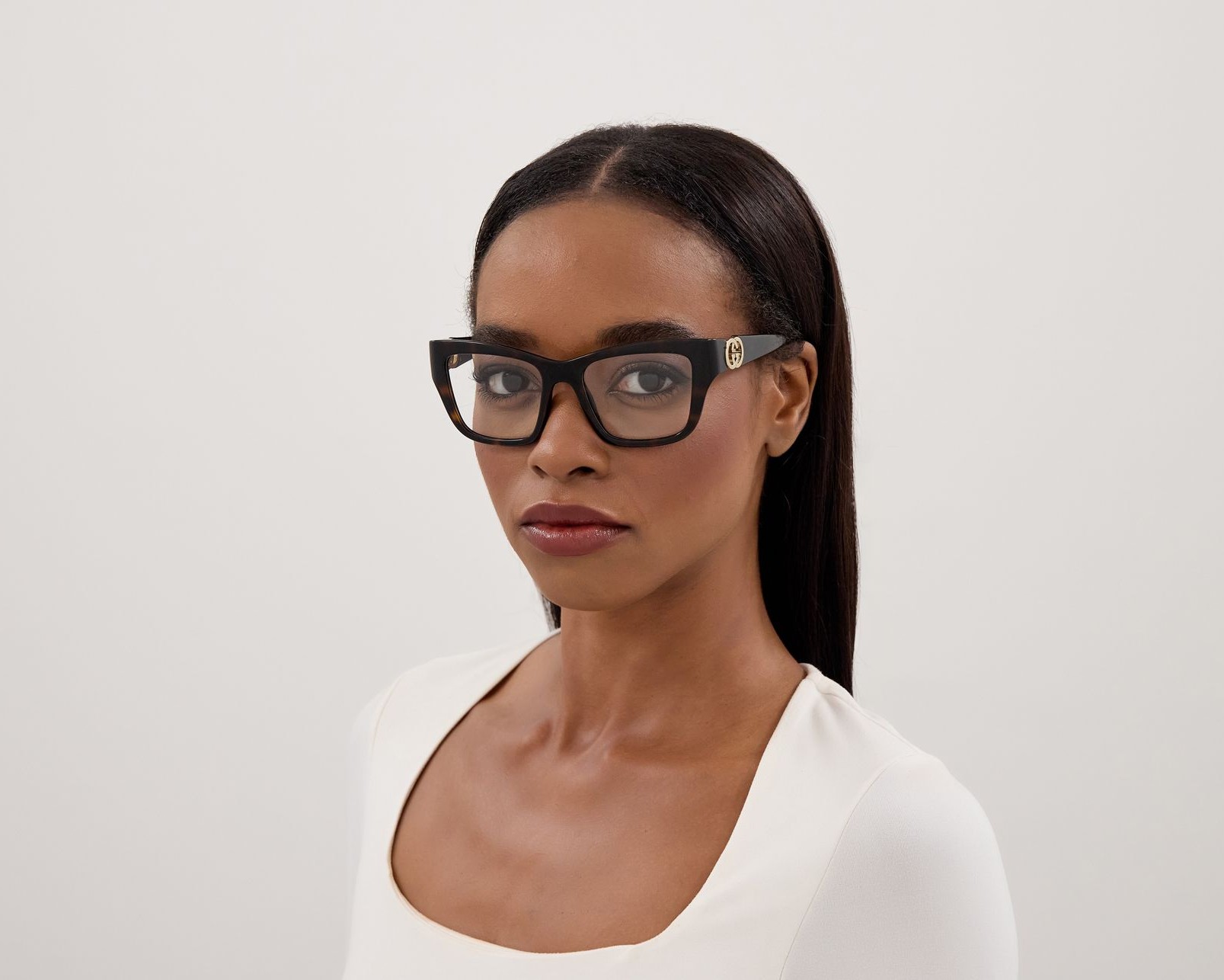 Gucci GG2124O 002 52-18 Havana  front view
