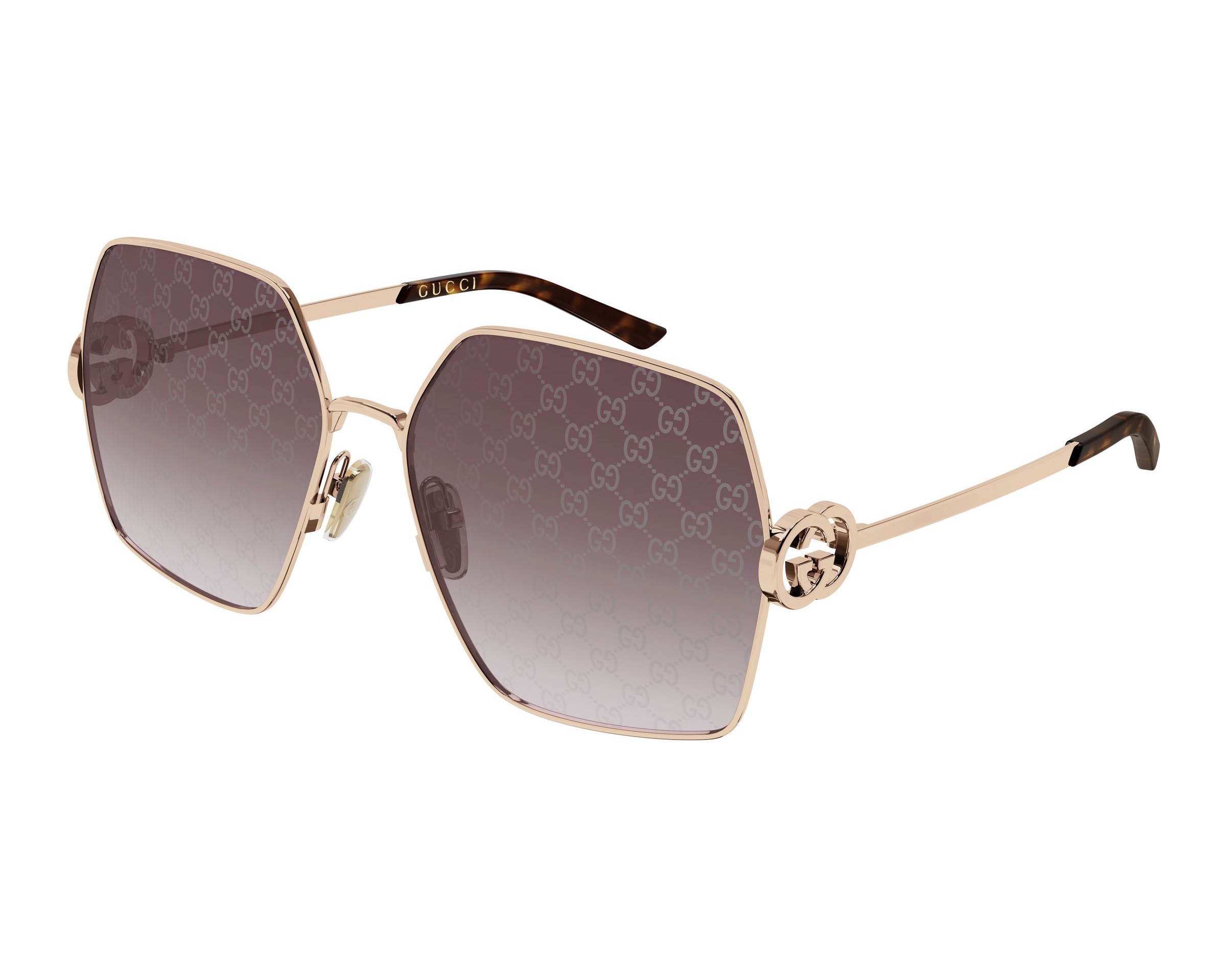Gucci GG2163S 004 61-16 gold  profile view