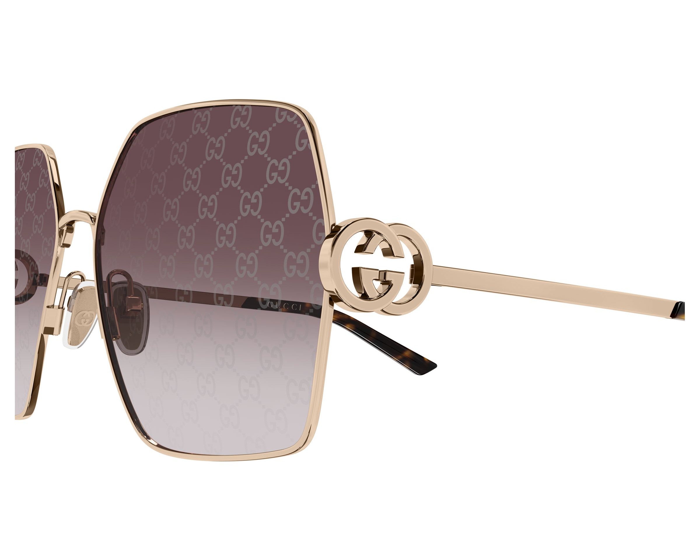 Gucci GG2163S 004 61-16 gold  side view