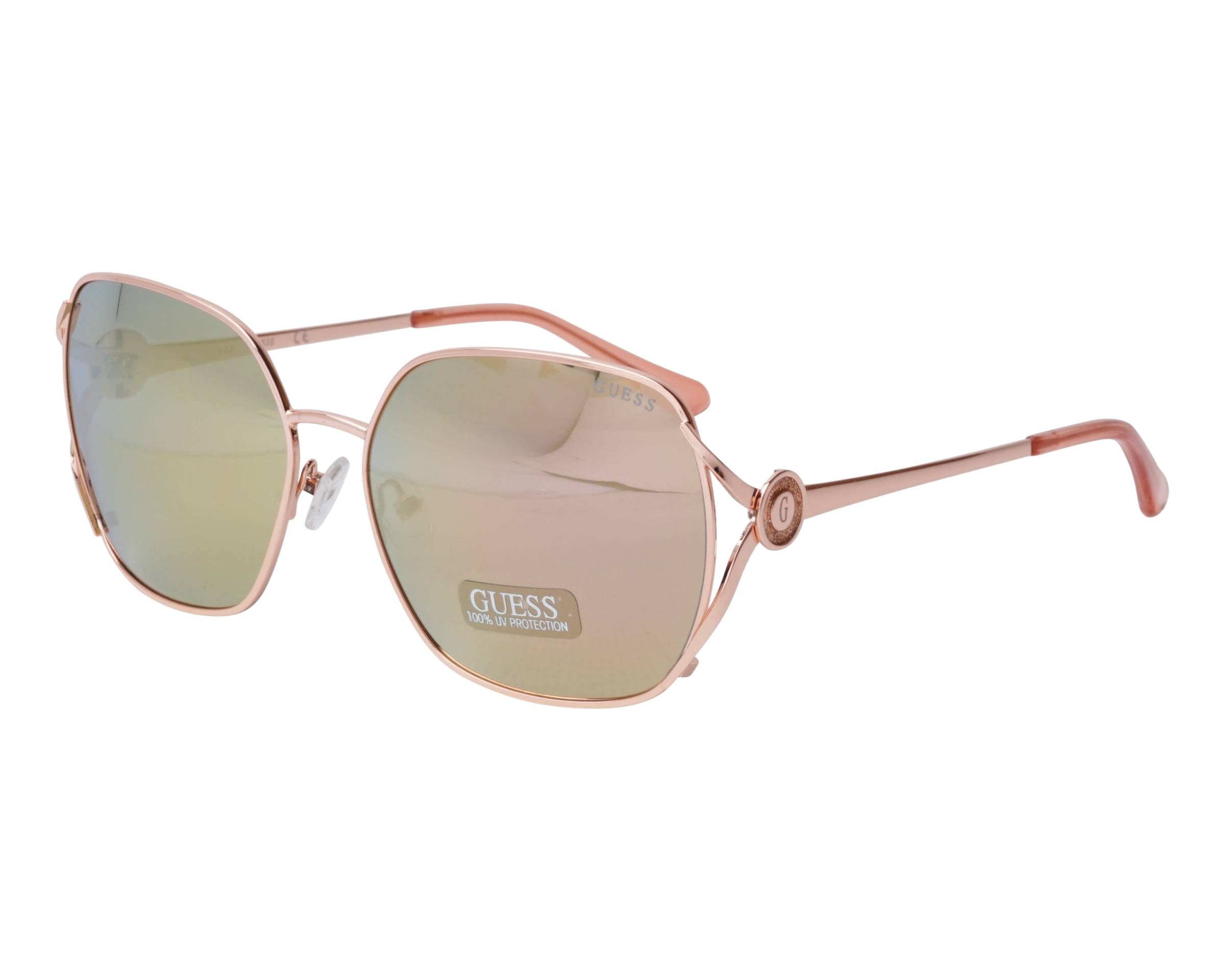 guess rose gold sunglasses