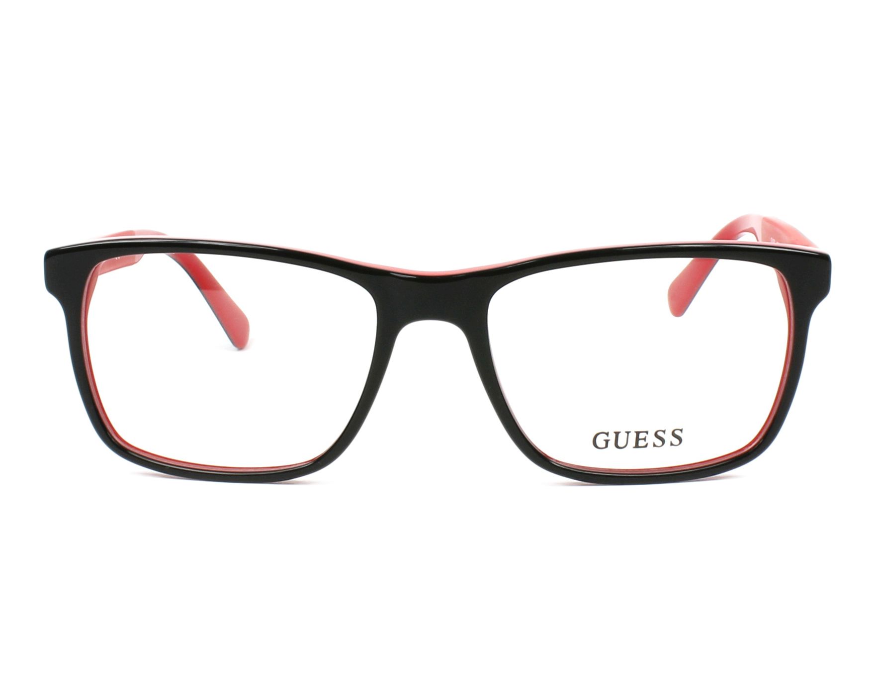red guess glasses