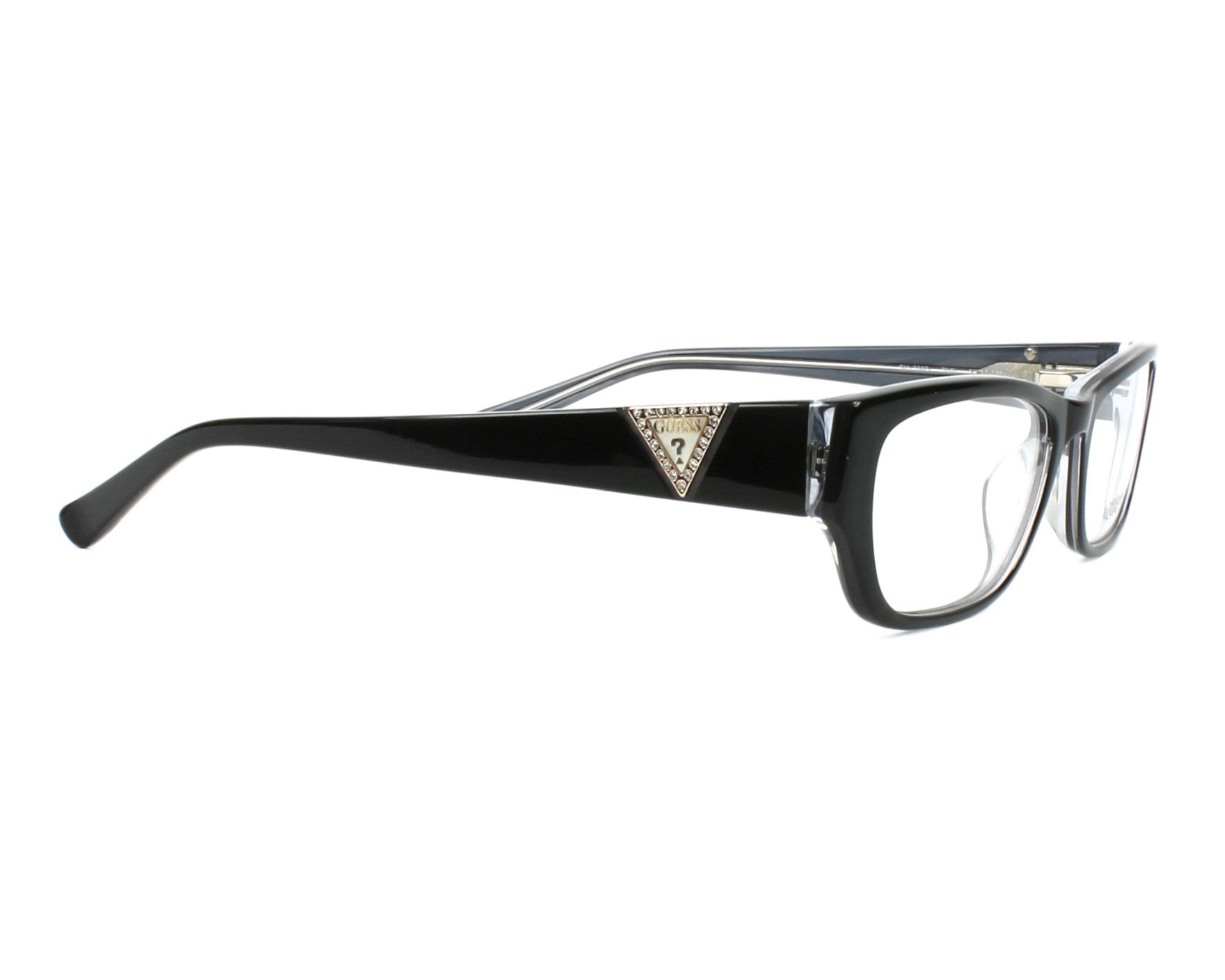 eyeglasses Guess GU-2387 BLK 54-17 Black Crystal side view