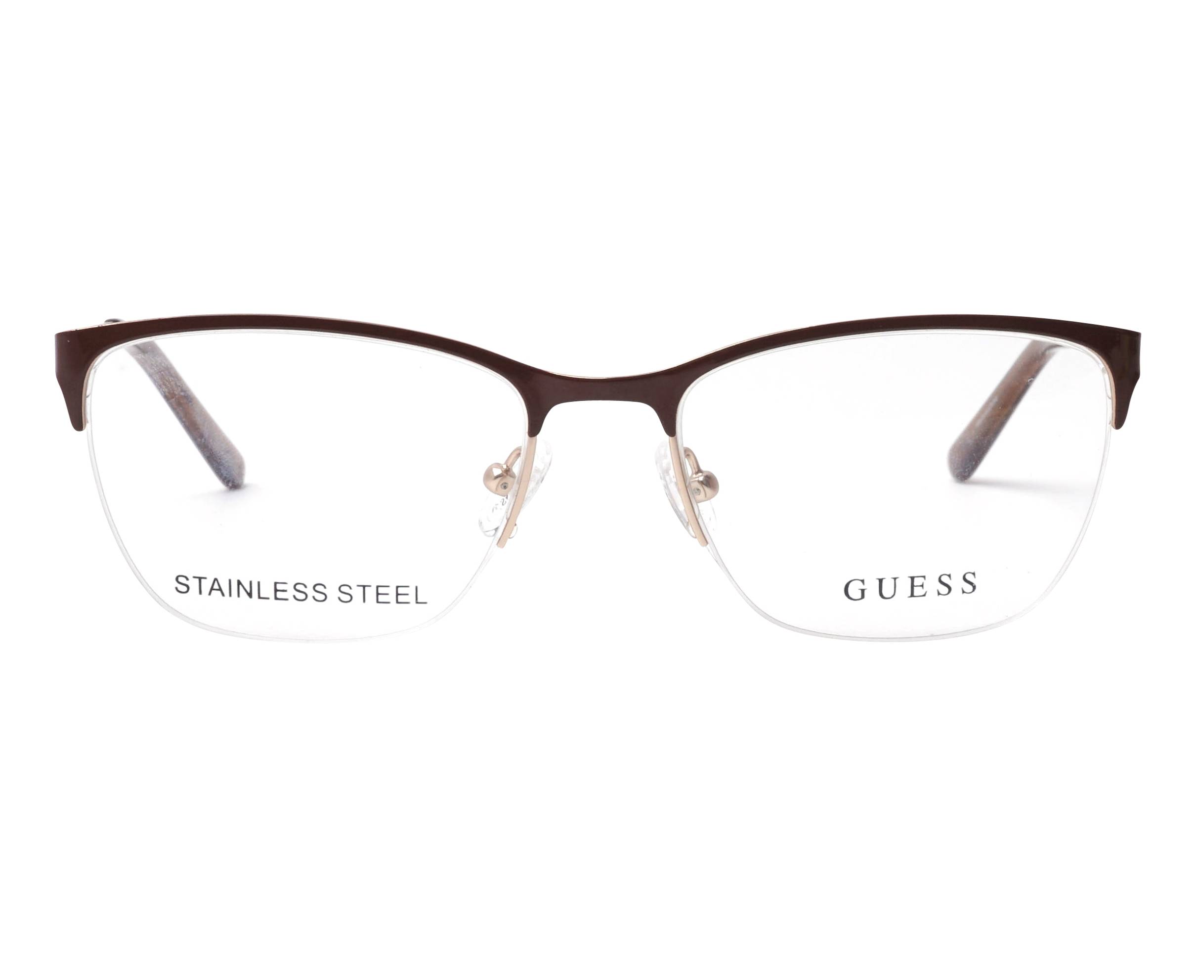 Guess Brillengestelle GU2510-48-54 Rechteckig Brillengestelle 54 Rot