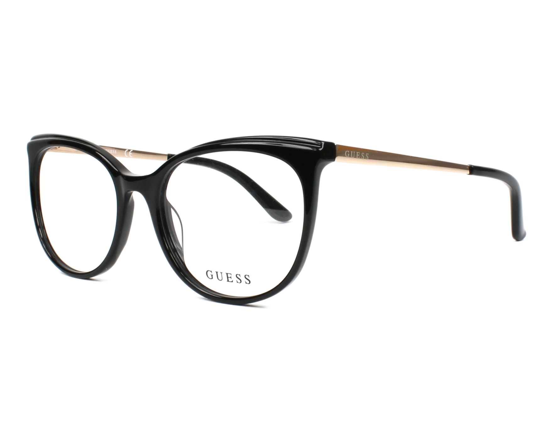 eyeglasses Guess GU-2640 005 53-17 Black Gold profile view