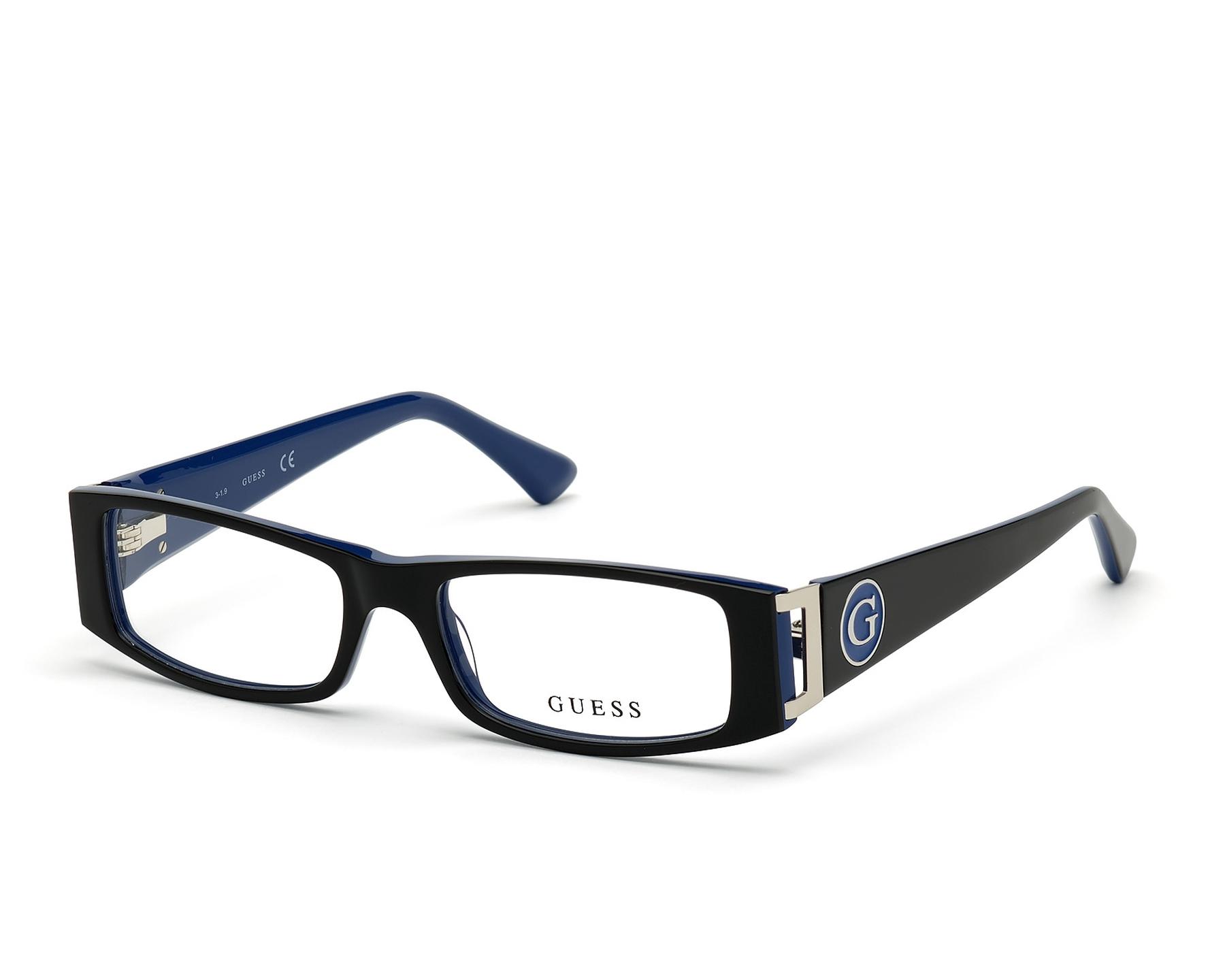 guess glasses blue