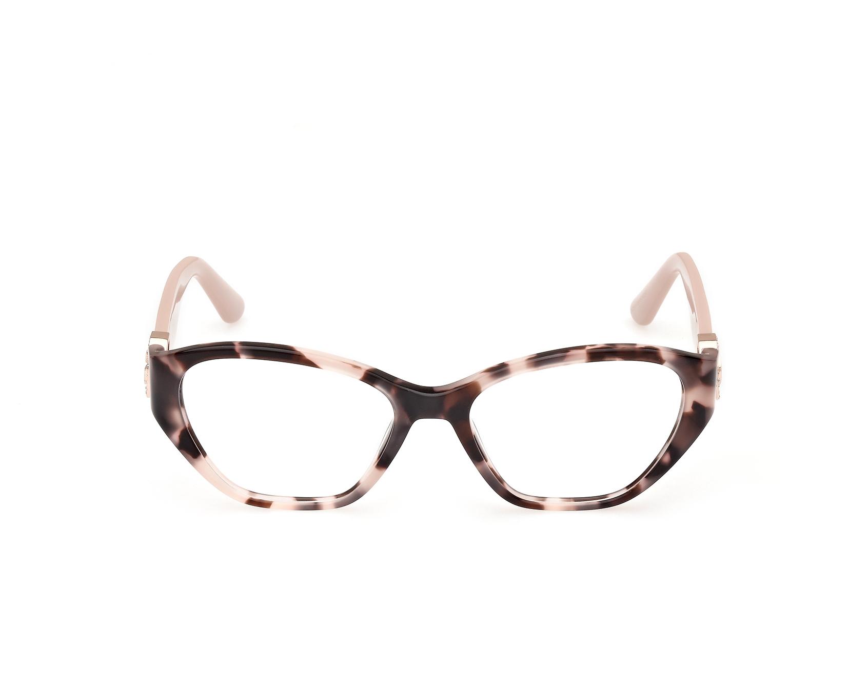 NWT Guess GU50119 Havana White Cat Eye 51mm Eyeglasses Guess Glasses GU-50119 055 main image 2