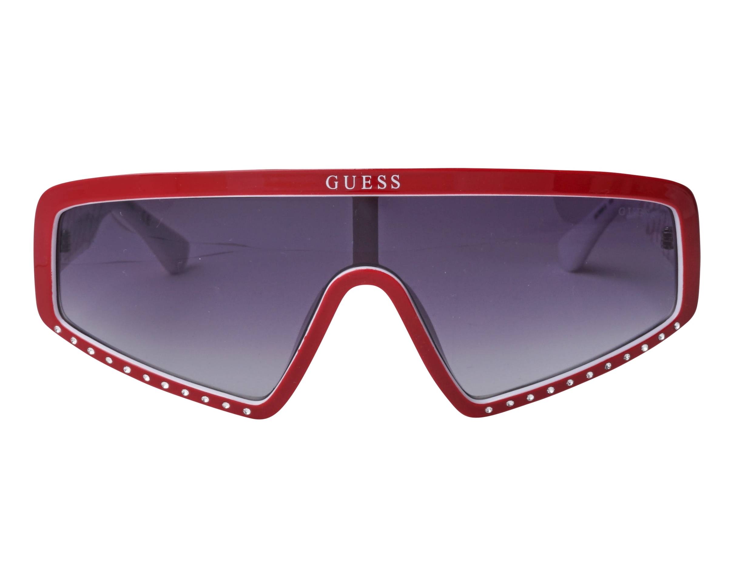 guess red sunglasses