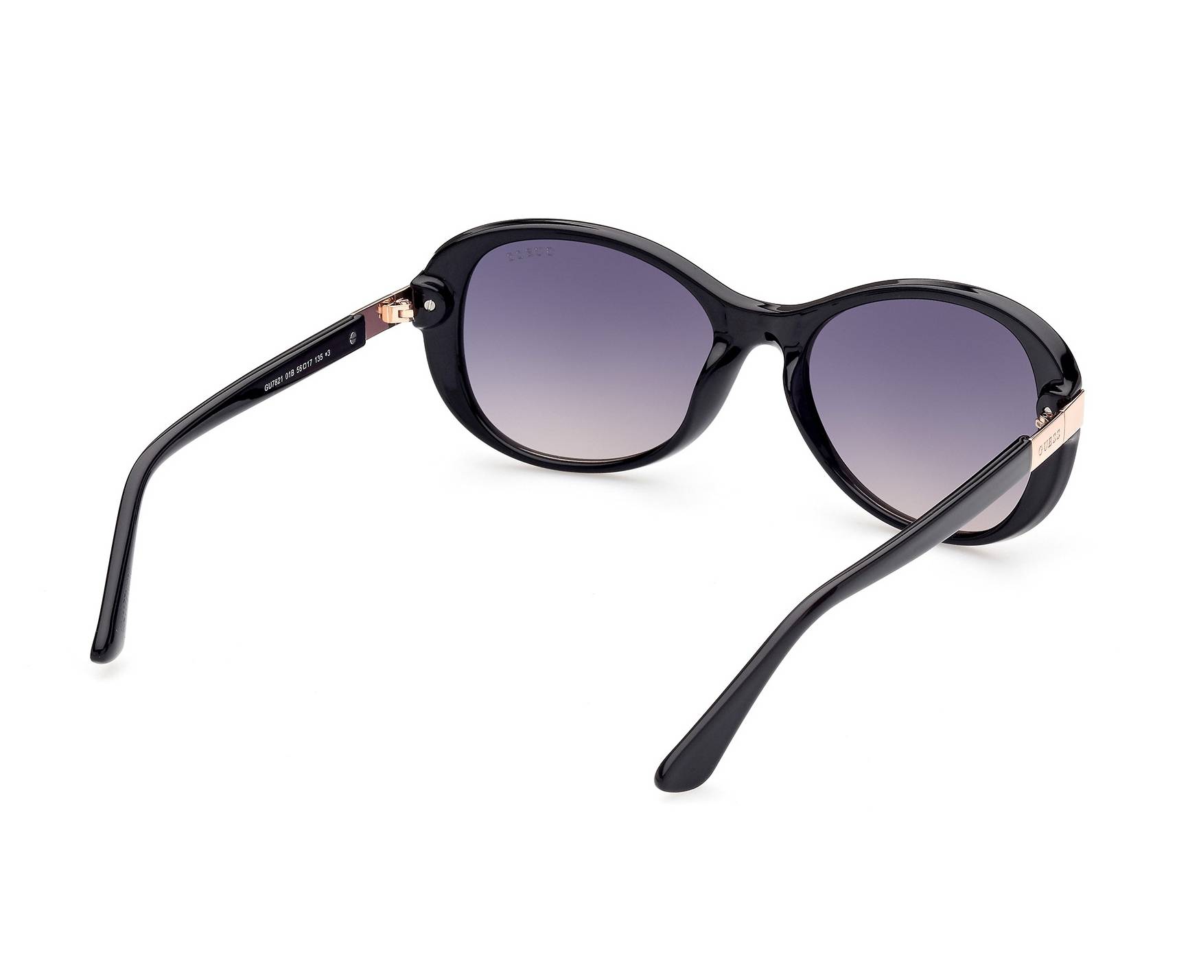 Guess GU7821-S 01B 56-17 Noir Rose doré 360 degree view 5