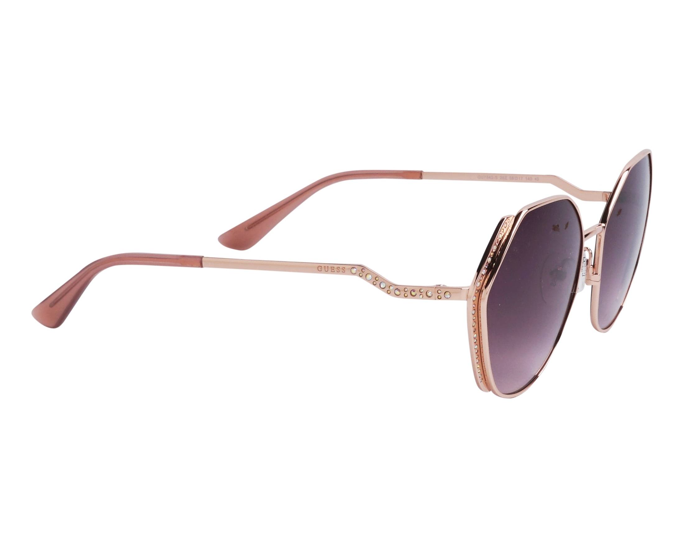 Guess GU7842S 28Z 58-17 Rose gold Pink front view