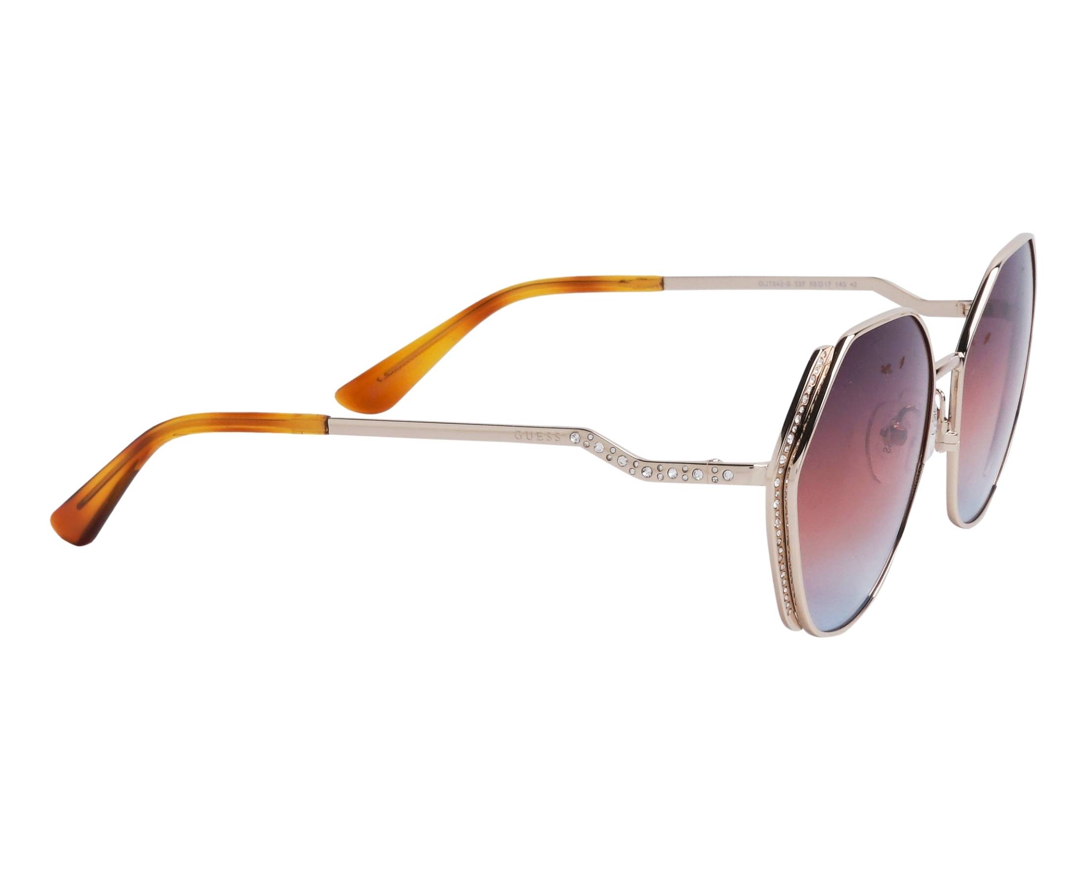 NWT Guess GU7842-S-33F-58 Sunglasses Amazon.com: GUESS GU7842 Rose Gold Pink/Brown Shaded 58/17  main image 4
