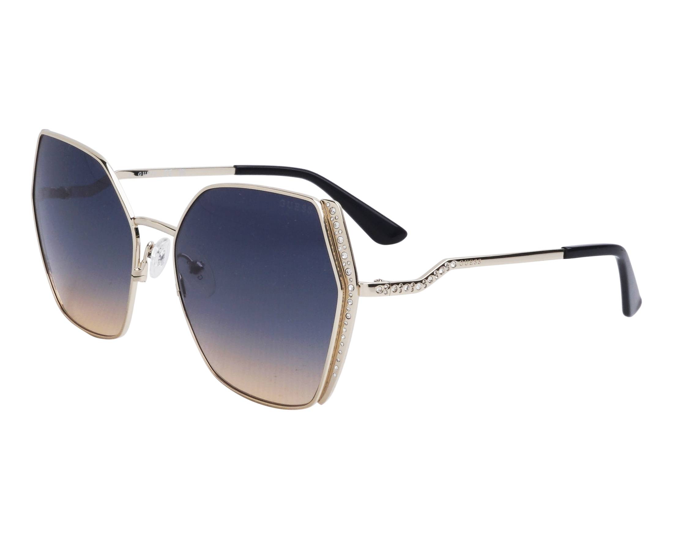RESERVED❌NWOT Guess White Sunglasses with gold Details , cleaning cloth and case Guess GU00208 Sunglasses | FramesDirect.com main image 3