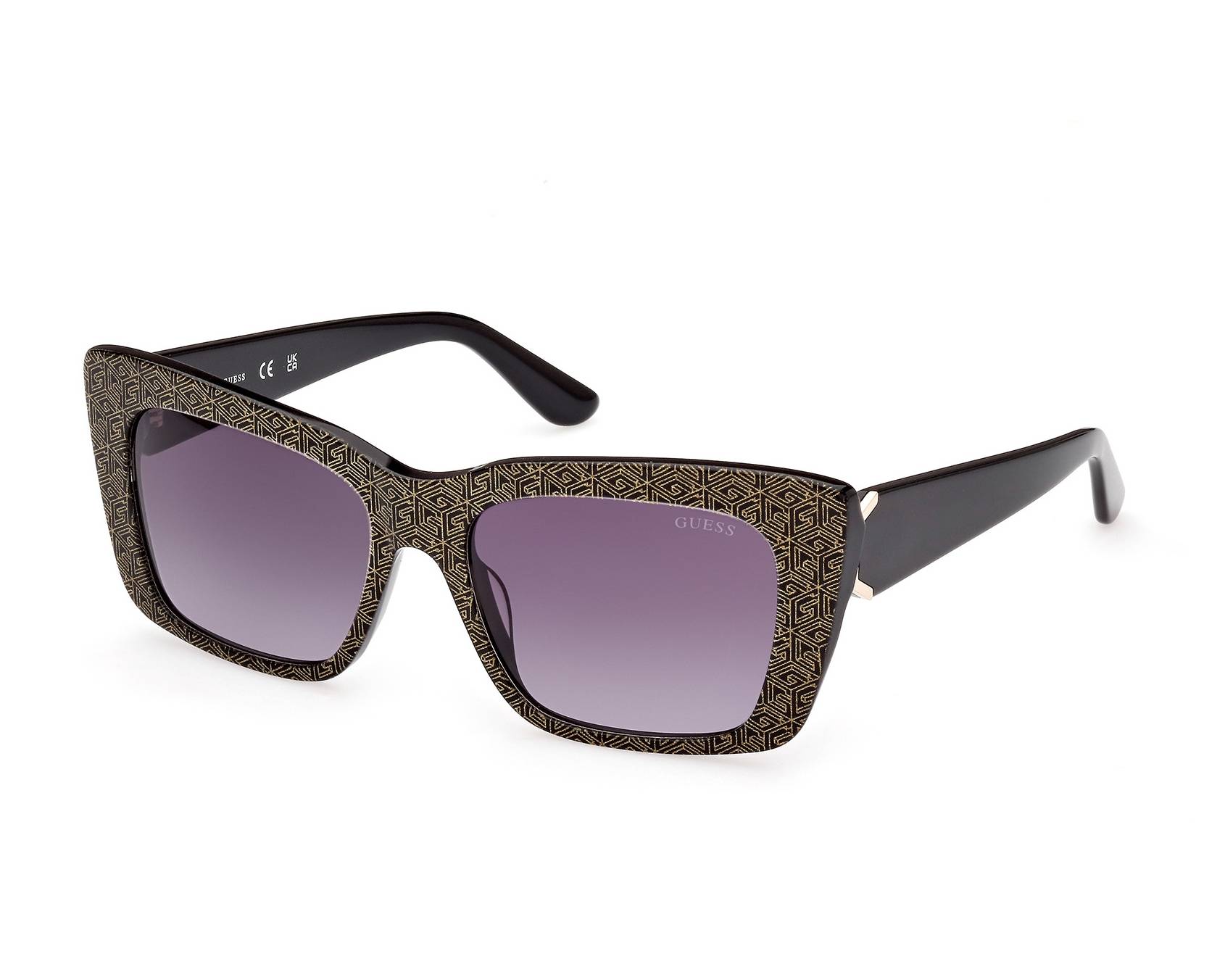 NWT GUESS GU7890 01B shiny black Sunglasses