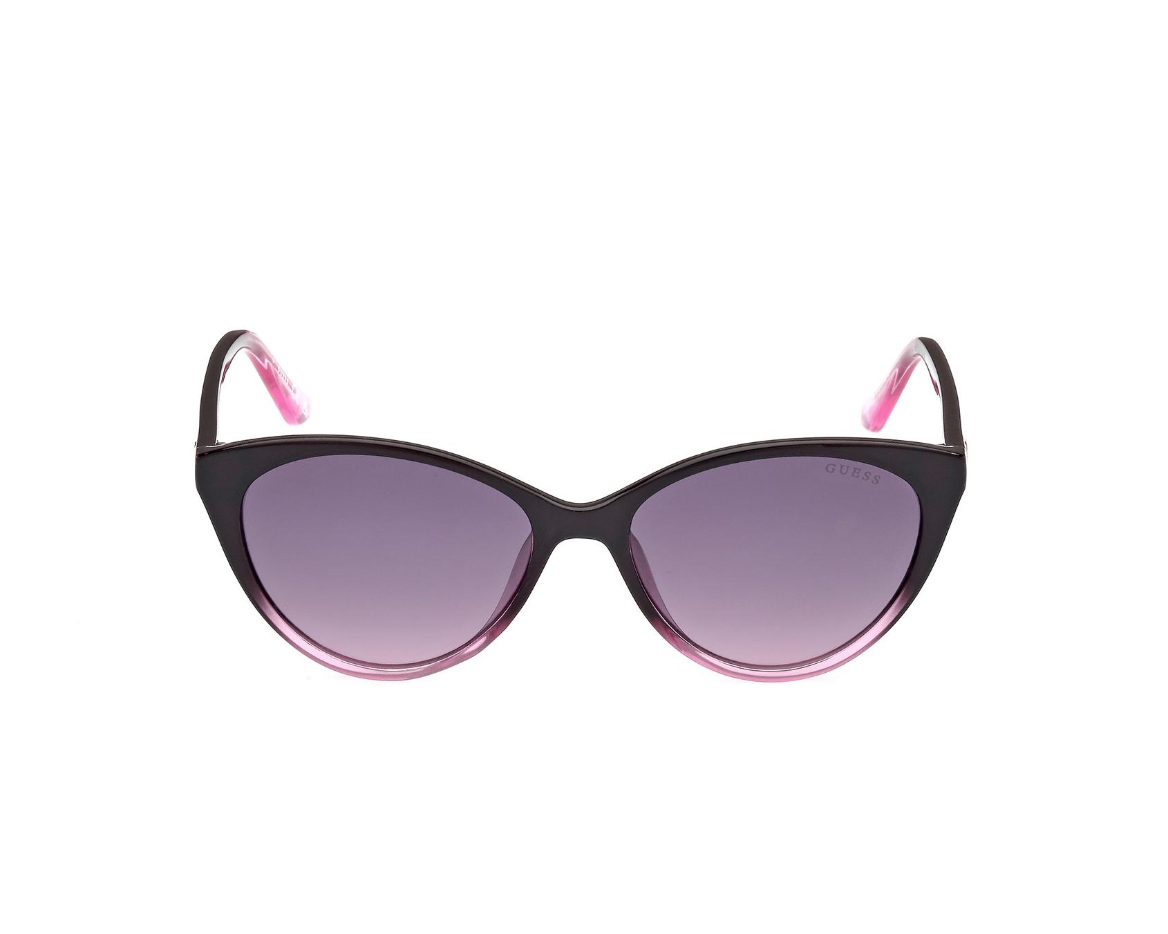 Guess Mauve Cat Eye Sunglasses Guess Cat Eye Sunglasses Clear Pink Glitter Frame Brown  main image 2