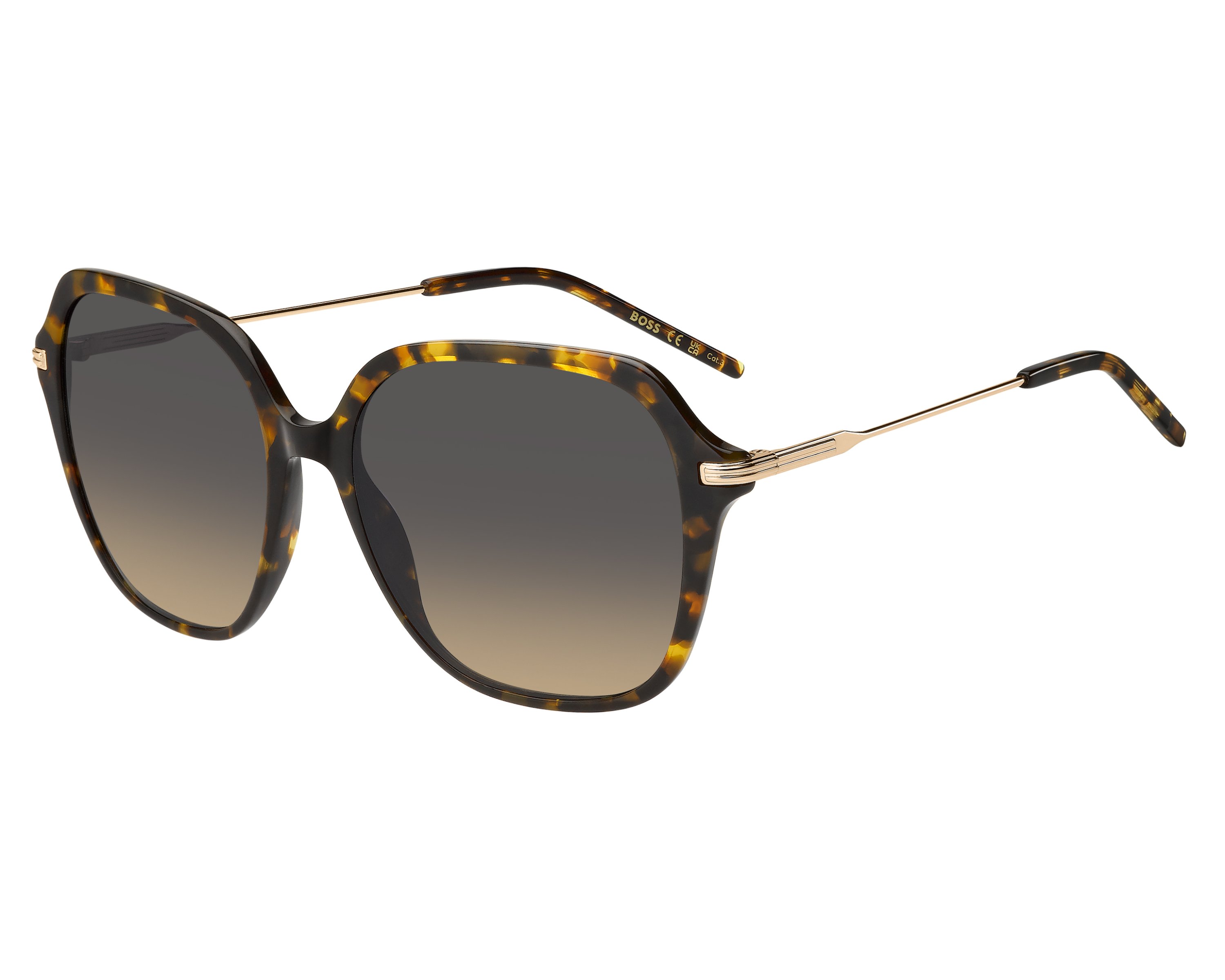 Hugo Boss BOSS-1781-S 2IK/PR 55-17 Havana Gold profile view