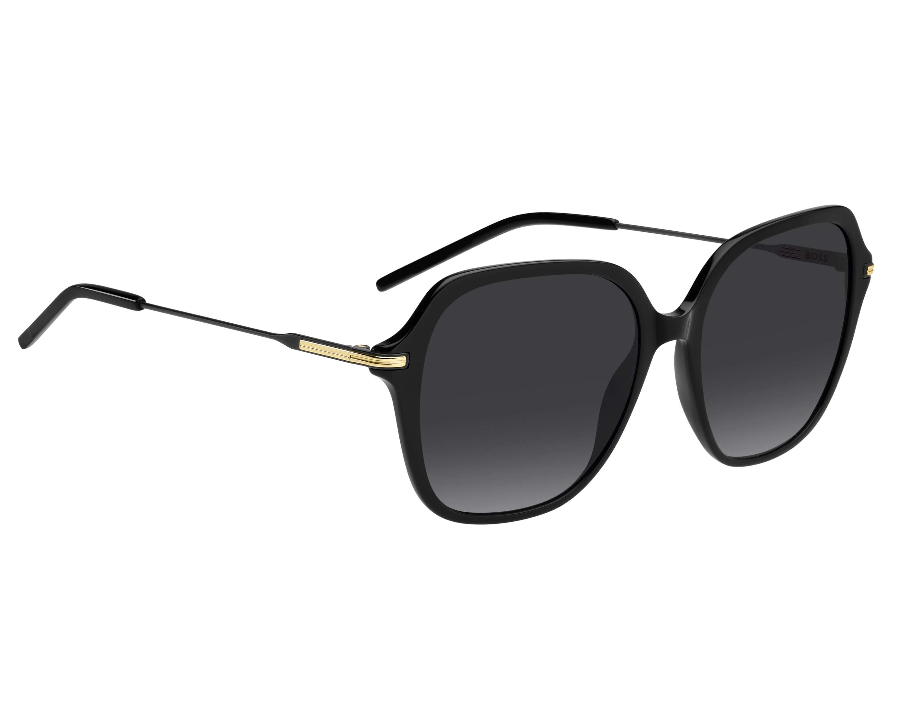 Hugo Boss BOSS-1781-S 807/9O 55-17 Black  360 degree view 1