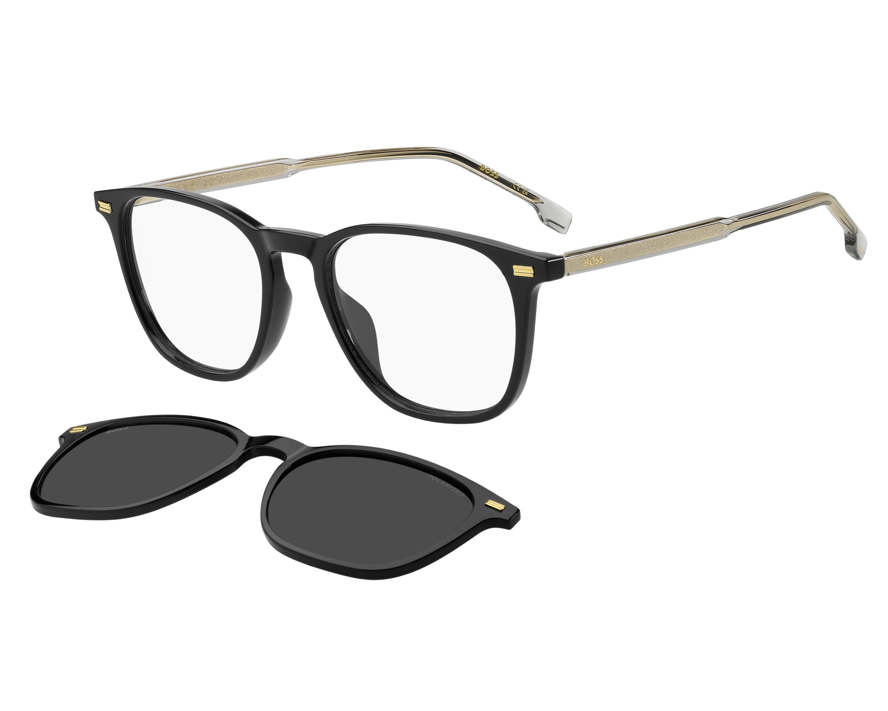 Hugo Boss BOSS-1882-G-C 08A/M9 53-19 schwarz grau 360 degree view 1
