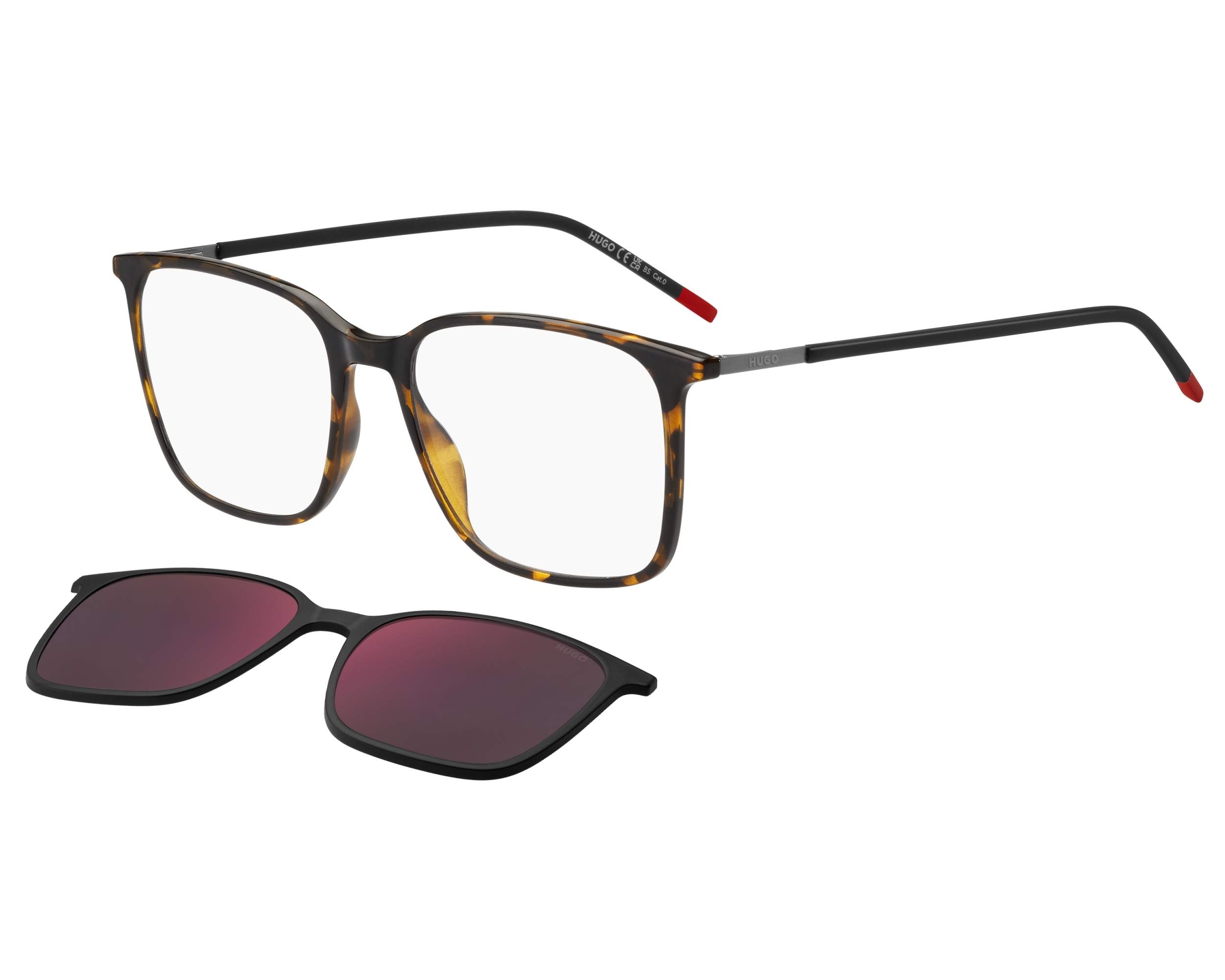Hugo Boss HG1270-CS 581-AO 53-17 Havana Black 360 degree view 1