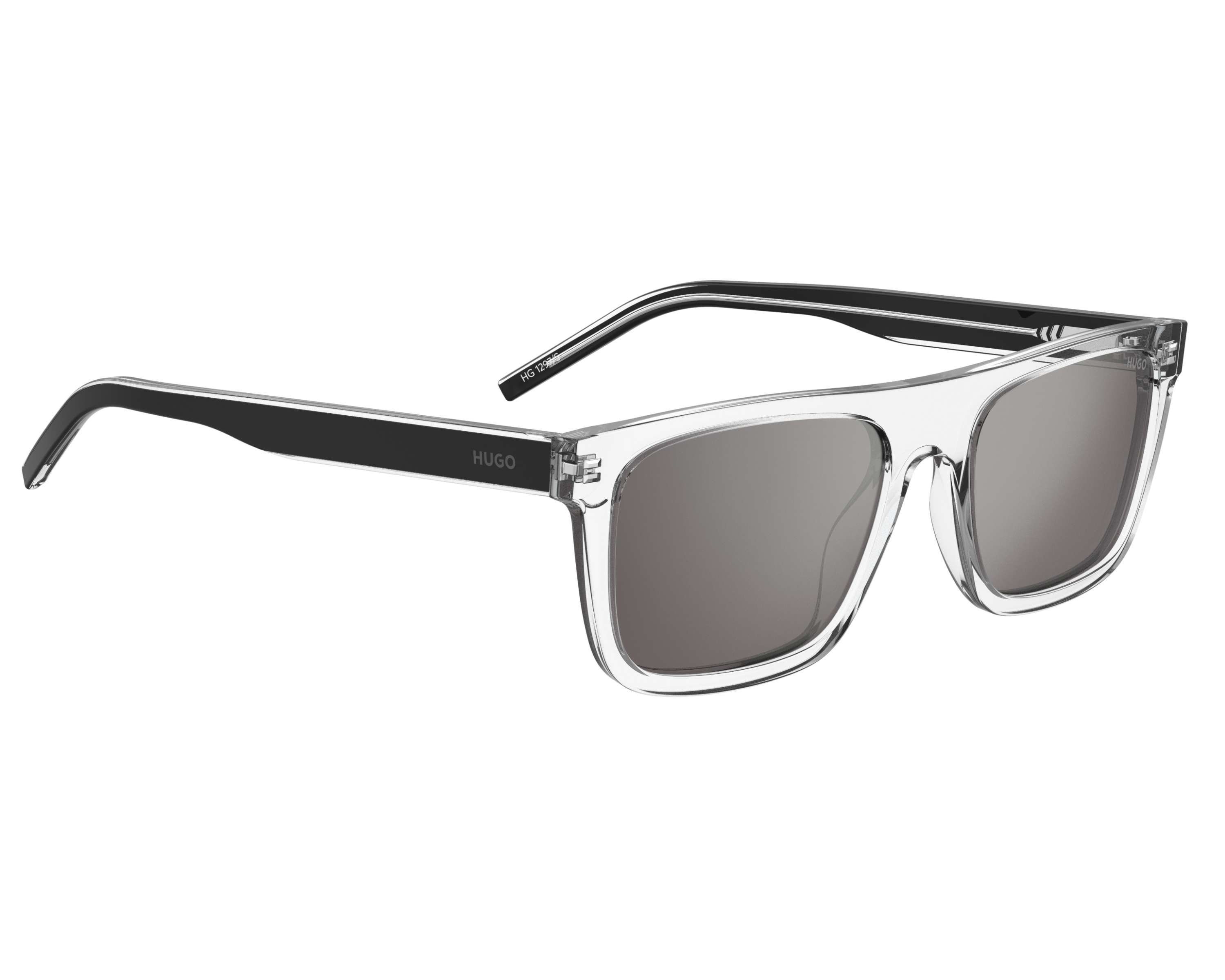 Hugo Boss HG-1297-S MNG/T4 - Crystal Black 360 degree view 2