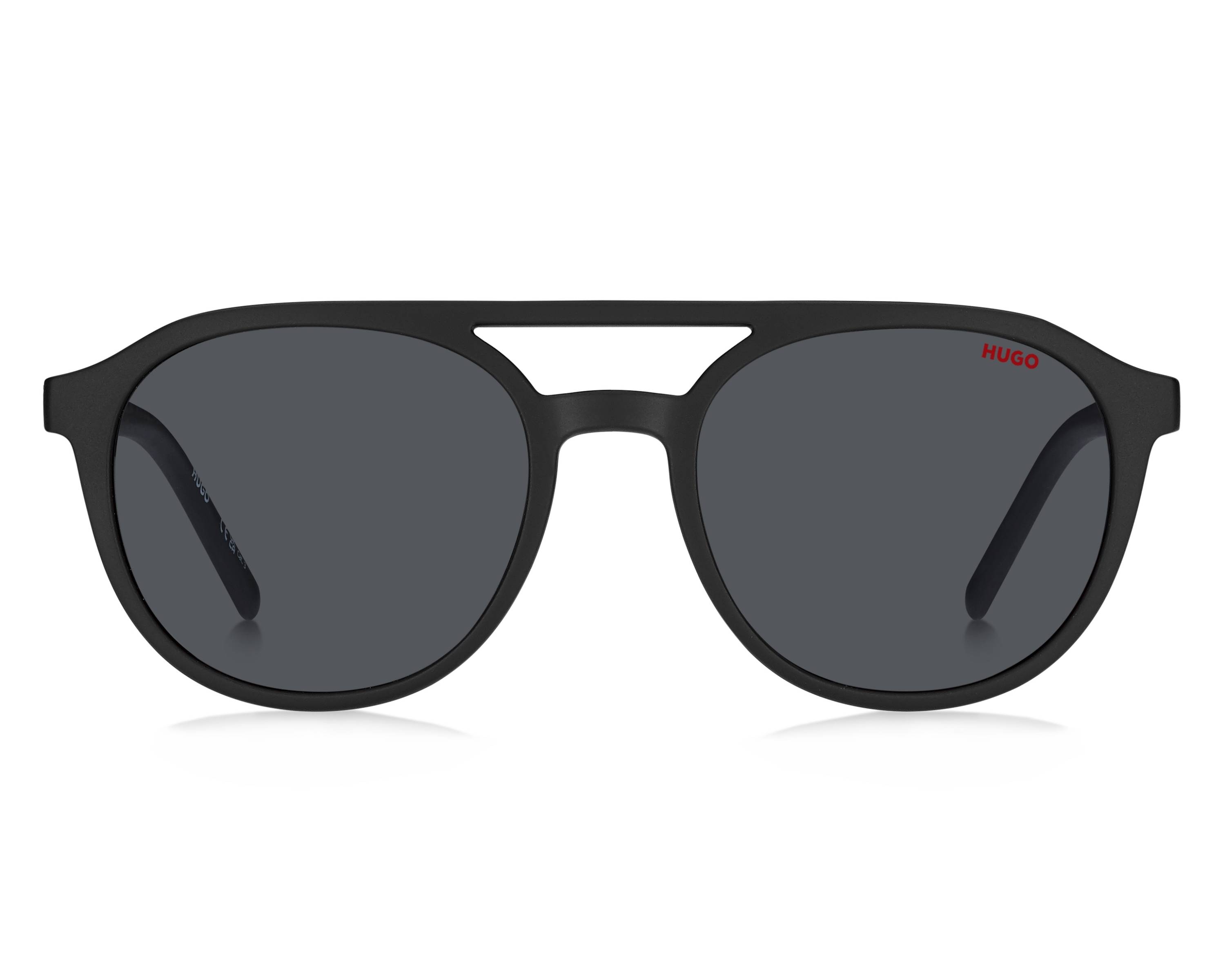 Hugo Boss Hg 1189 Occhiali Da Sole Uomo - Montatura In Acetato Blu Opaco, Lenti 56 Mm