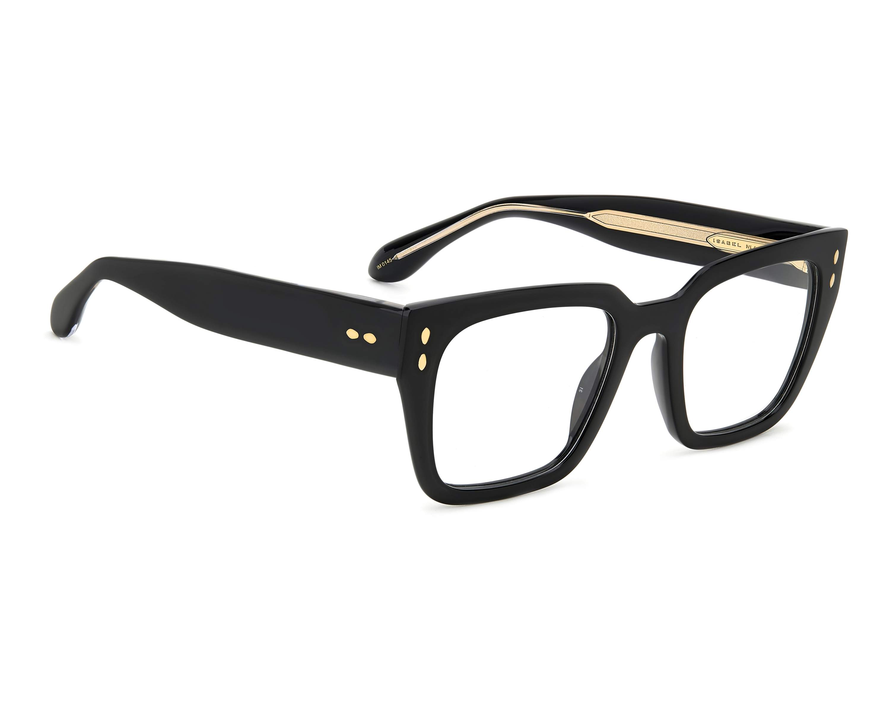 Isabel Marant Black and White Sunglasses with Chunky Frame Isabel Marant Geometric Sunglasses IM0107GS 807IR Black 53mm  main image 2