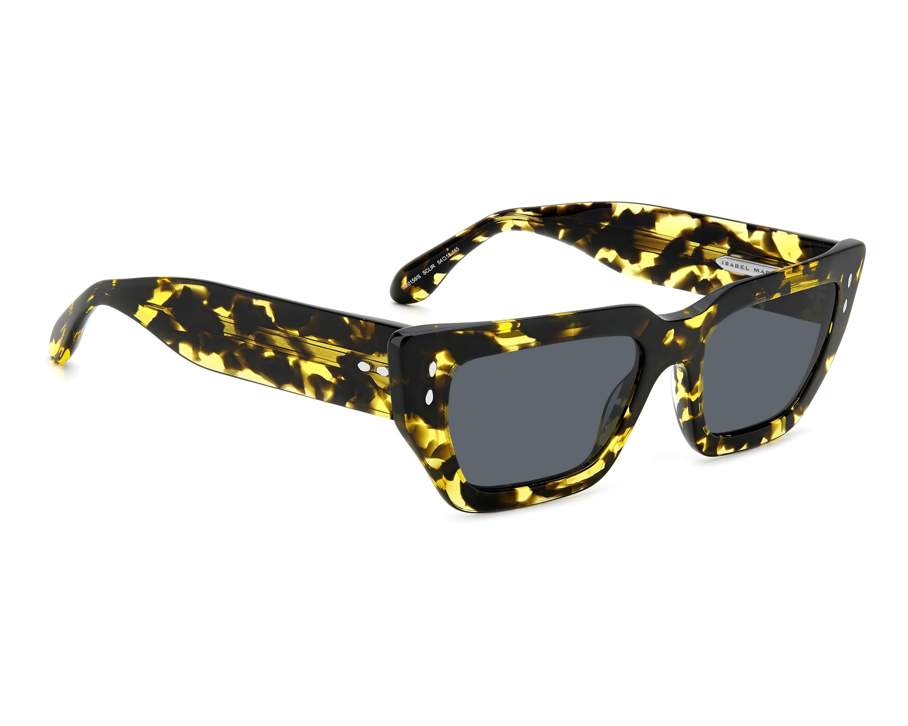 Isabel Marant IM 0047/S 0DYG 9O Sunglasses Yellow Geometric Frame, Smoke Lenses Isabel Marant IM 0107/G/S 807 IR Sunglasses Black - eye-oo.com main image 2