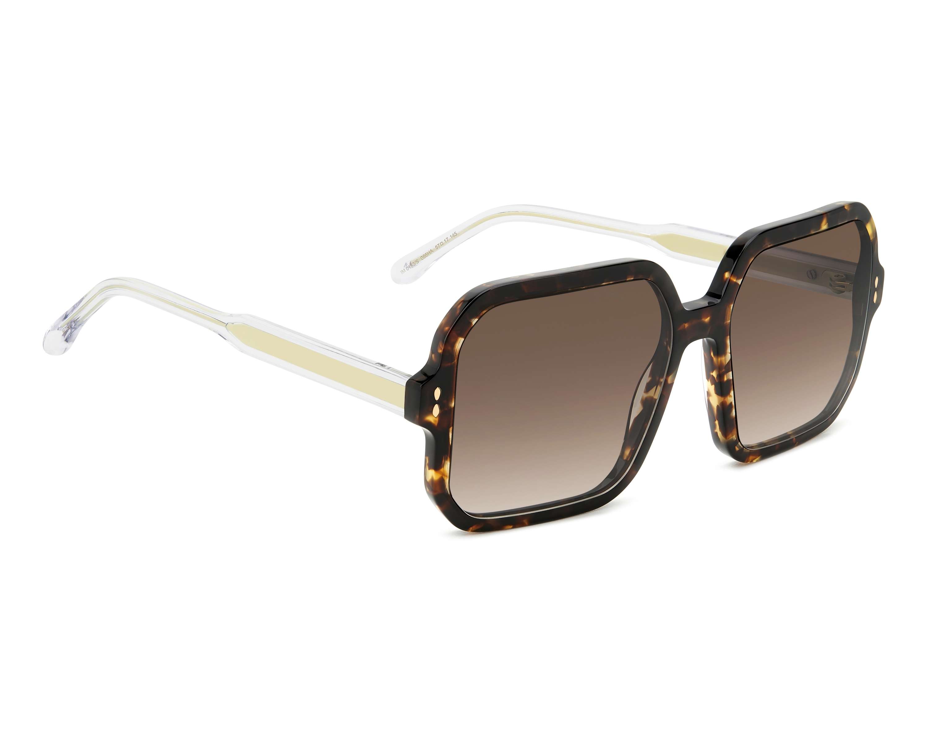 Isabel Marant Oversized Square Sunglasses White Yellow Gradient Grey IM 0163/S Isabel Marant IM 0163/S Square Sunglasses | Fashion Eyewear US main image 3