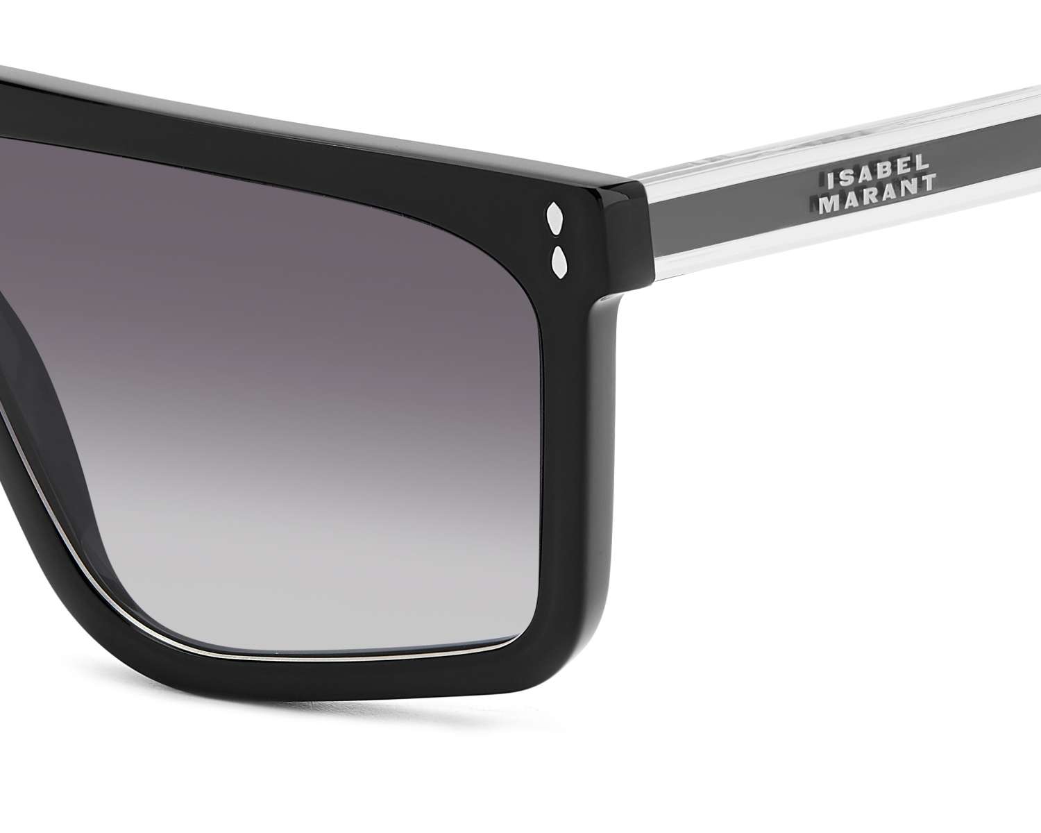 Isabel Marant Bluma Flat-Top Sunglasses IM0164/S 8079O Black/Clear 61mm Isabel Marant Bluma Flat-Top Sunglasses IM0164/S 8079O Black  main image 2