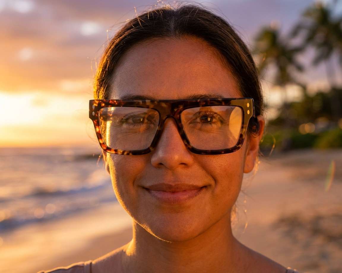 【ELIZABETH AND JAMES】伊達眼鏡 Isabel Bernard - brown tortoise square sunglasses IB400000-14-14