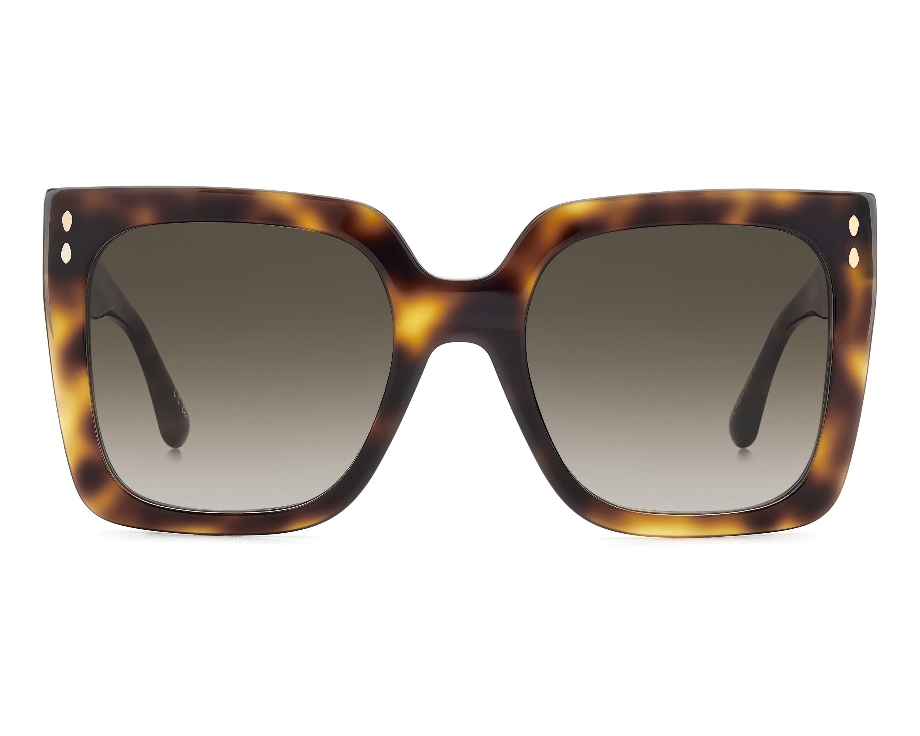 Isabel Marant Gold Frame Gradient Brown/Black Oversized Sunglasses Isabel Marant IM 0173/S Square Sunglasses | Fashion Eyewear US main image 4