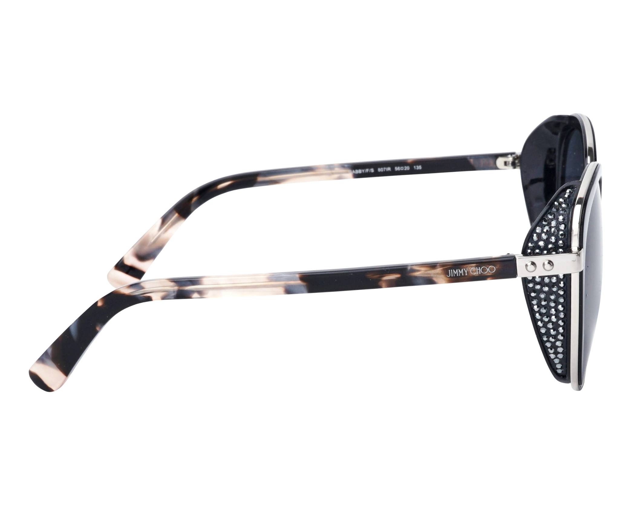 ジミーチュウ サングラス ブラック JIMMY CHOO ASTAR/F/S 807IR 54□19 