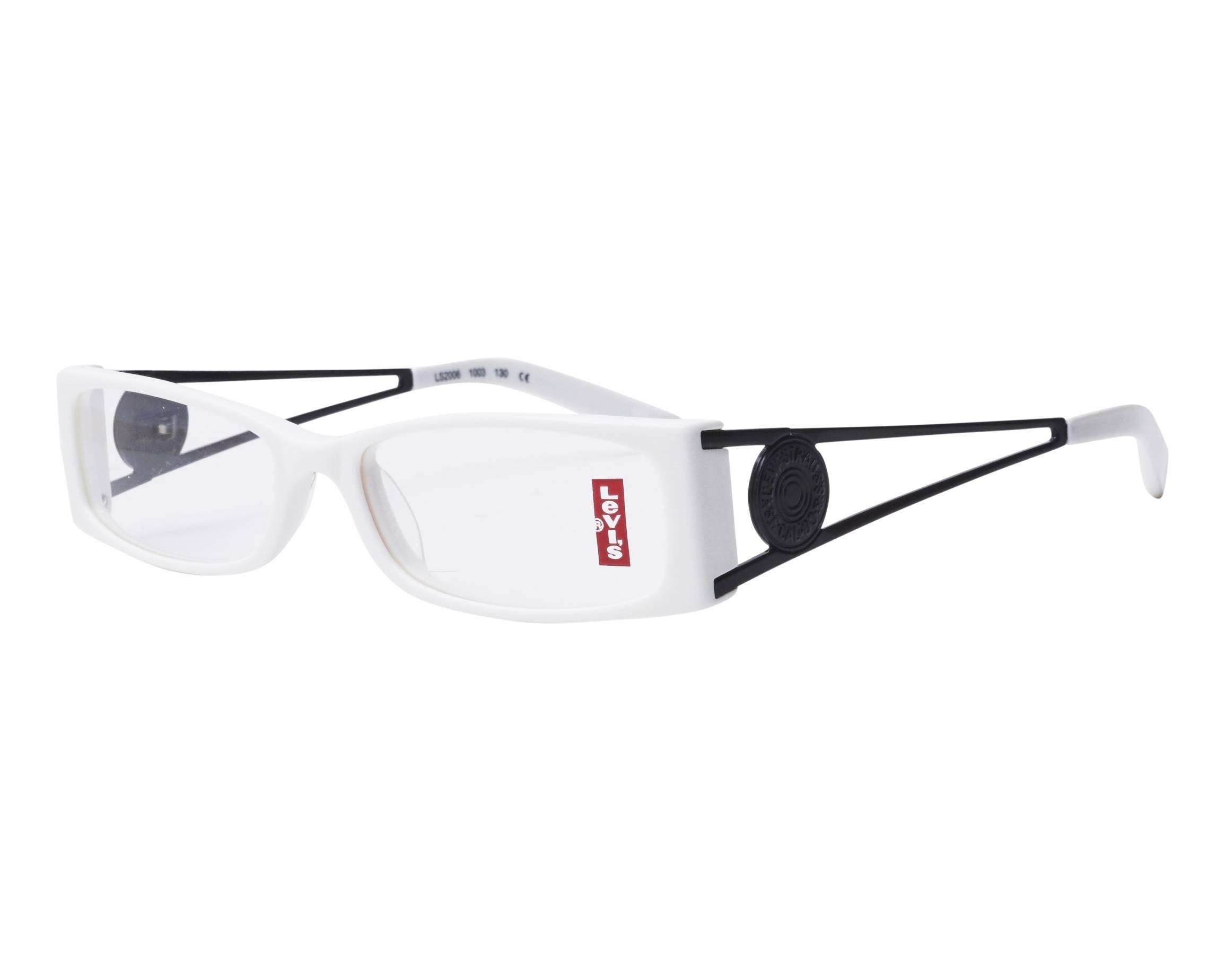 Levi's LS2006 1003 52-16 White Black profile view