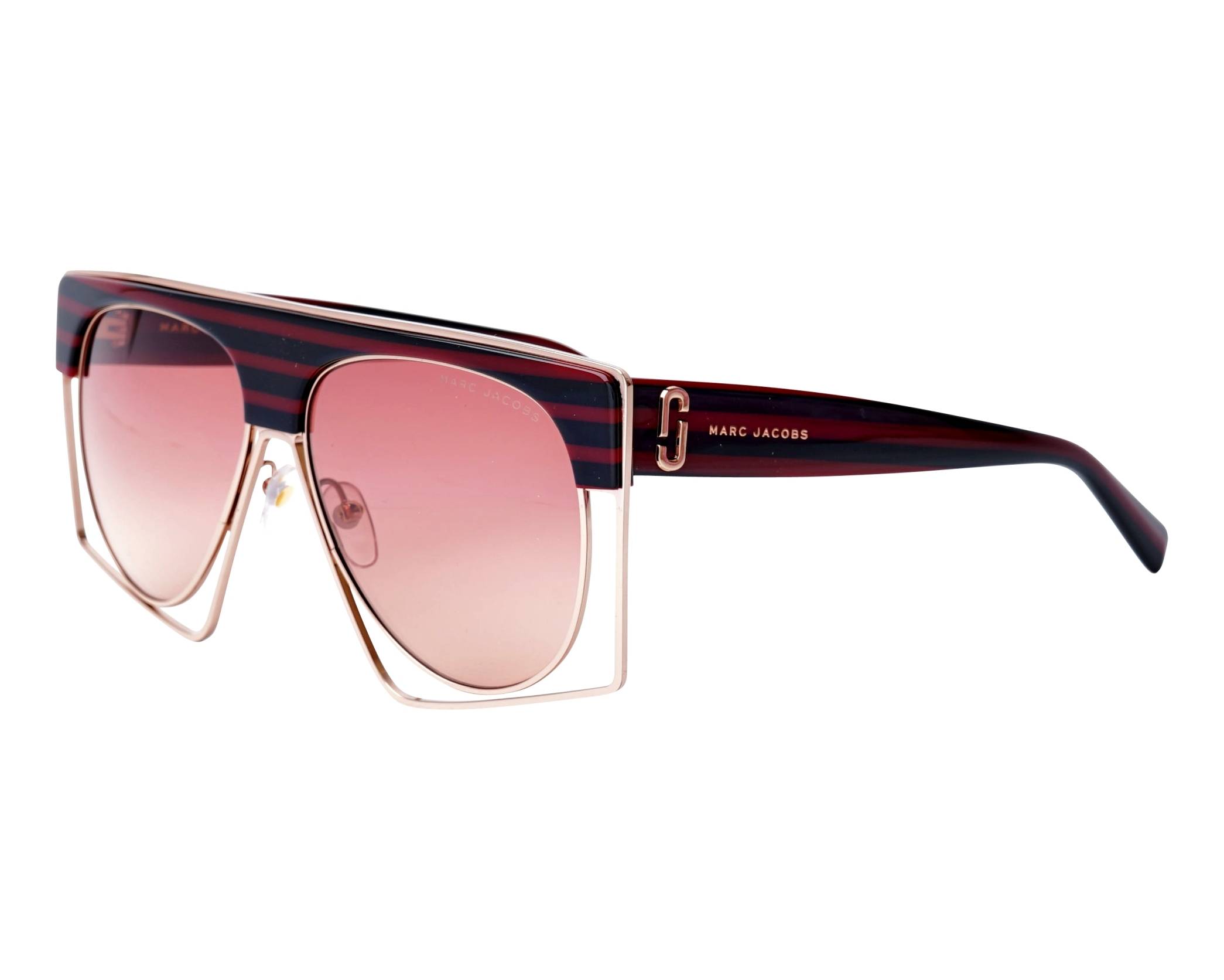 NWT MARC by MARC JACOBS BURGUNDY SUNGLASSES Marc 614/s Red / Burgundy main image 3