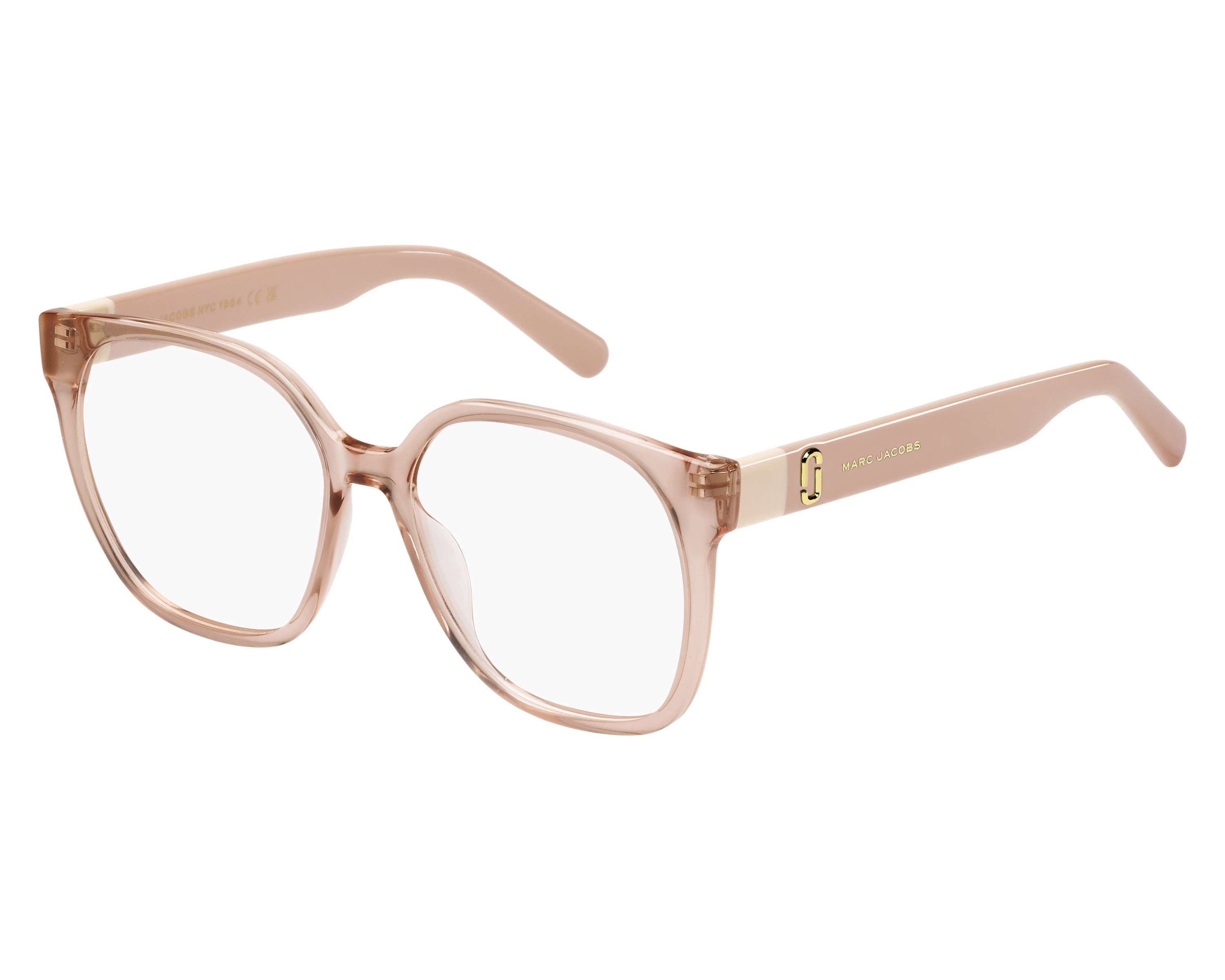 Marc Jacobs Eyeglass Frames Transparent Peach MARC 510 733 Rectangular with Case Marc Jacobs Women main image 2