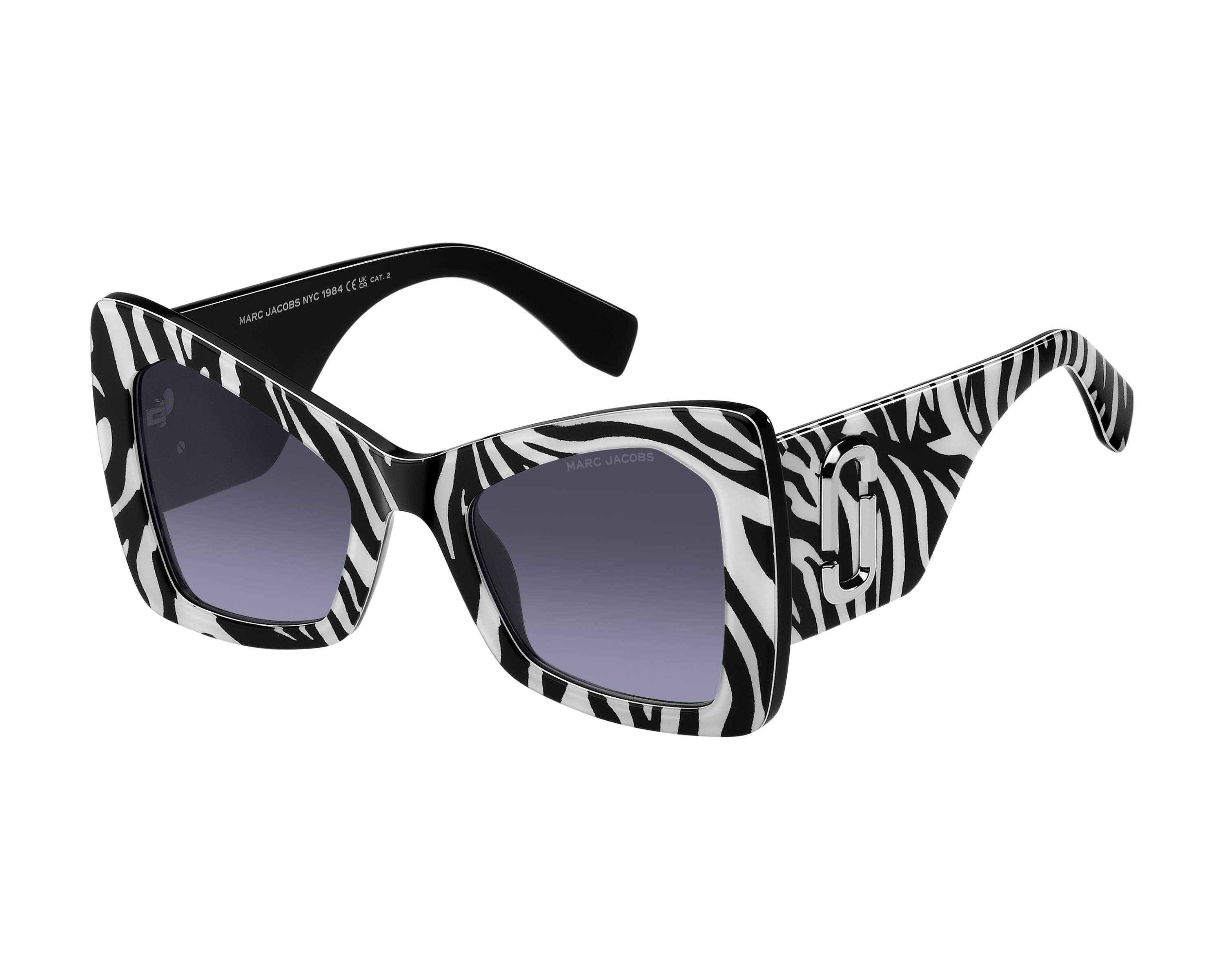 New Marc Jacobs MARC 761/S 003KGB Black & White Zebra Print Women Sunglasses Marc Jacobs Sunglasses MARC-761-S 03K/GB main image 2