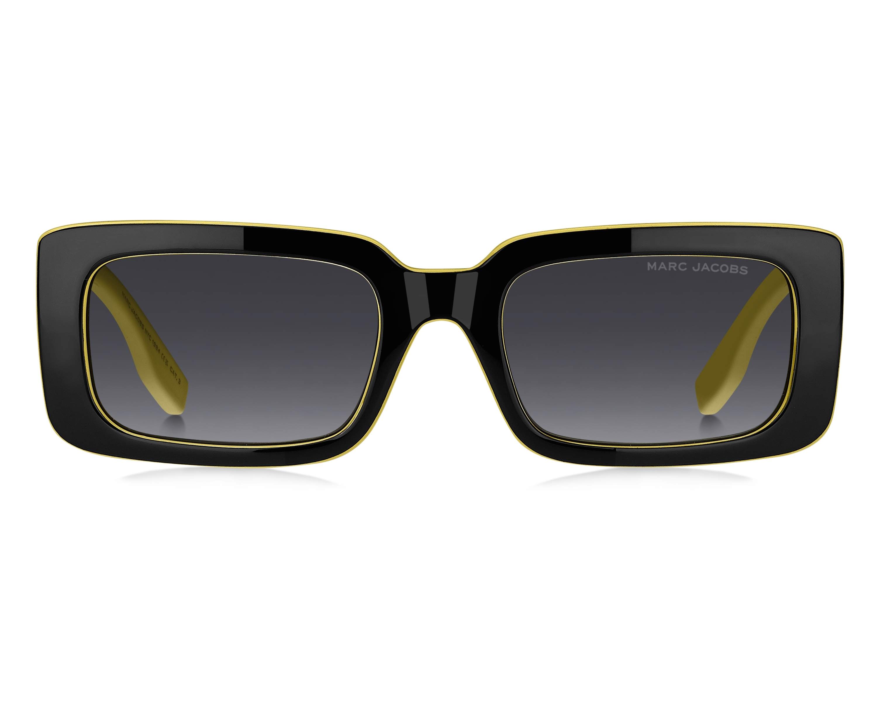 Marc Jacobs Black Square Sunglasses with Gold Accent display picture 1