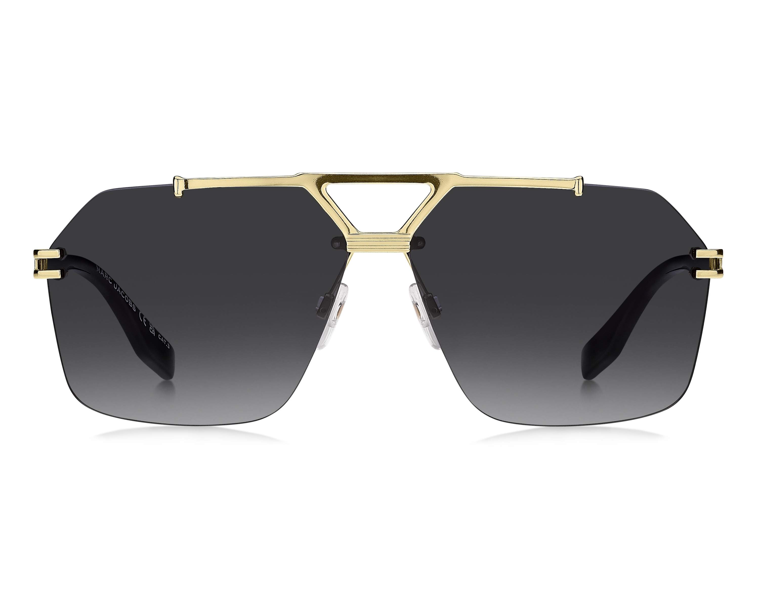 Marc Jacobs Black Square Sunglasses with Gold Accents MARC JACOBS Sunglasses - black - Zalando.ie main image 2