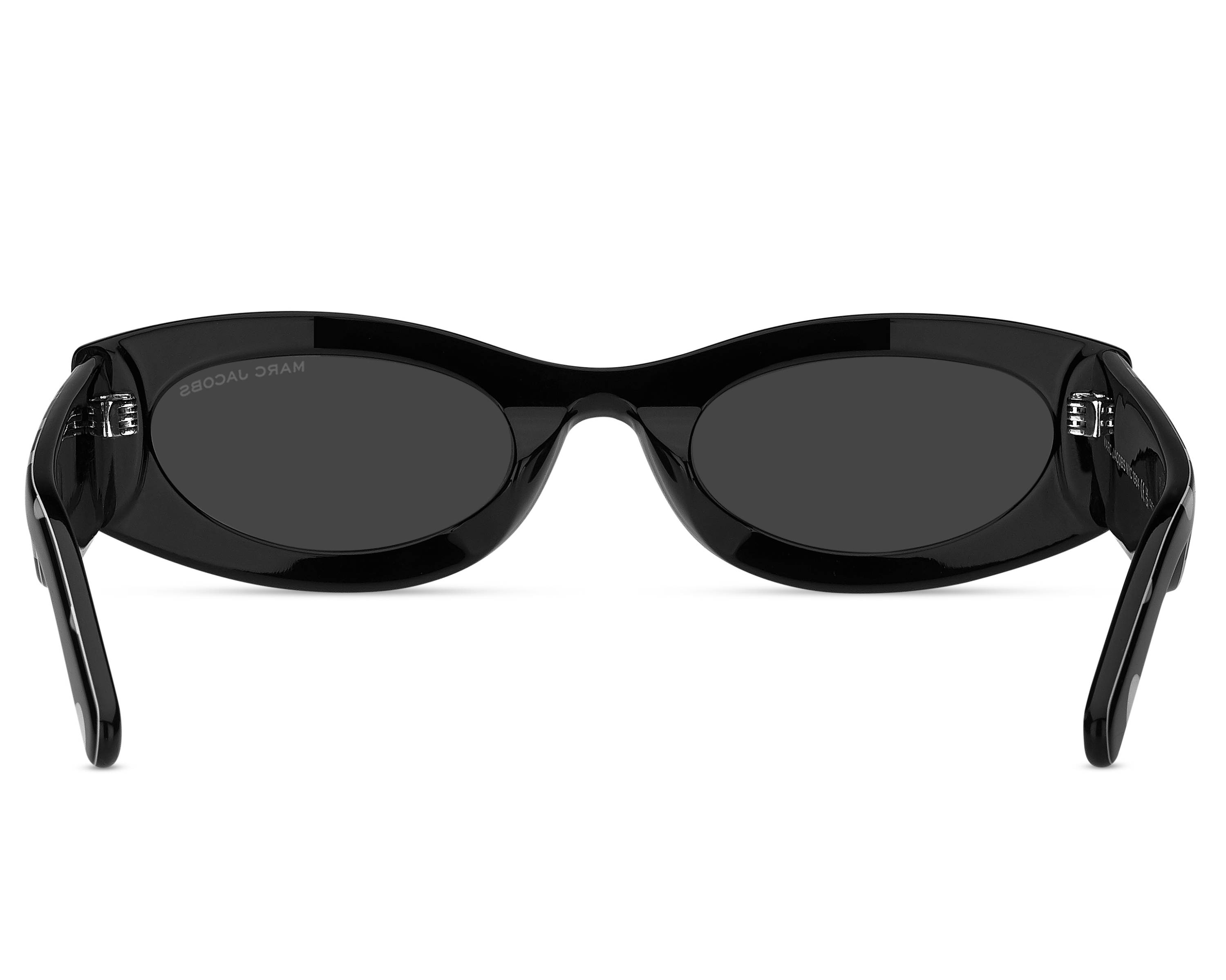 Marc Jacobs Black Oversized Oval Sunglasses Marc Jacobs MARC 722/S 2M2 9O Sunglasses Black Gold - eye-oo.com main image 4
