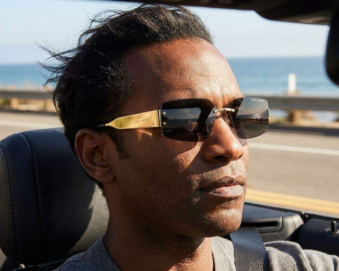 『EYE MAR 47 21 150 GOLD×BLACK』 Marc Jacobs Sunglasses MARC-875-N-S RHL/IR