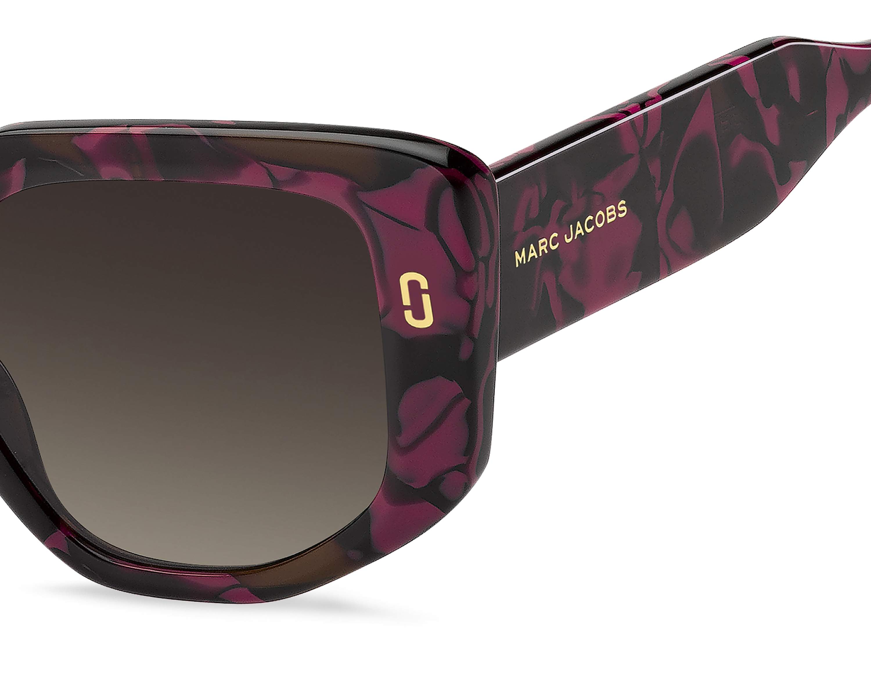 New Marc Jacobs MJ1117/S I34HA Burgundy Marble Cat-Eye Sunglasses Authentic Marc Jacobs Pink Women main image 3